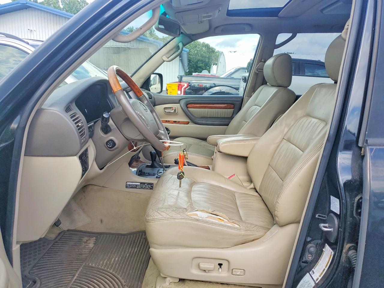 2004 Lexus Lx 470 Black vin: JTJHT00W643540551