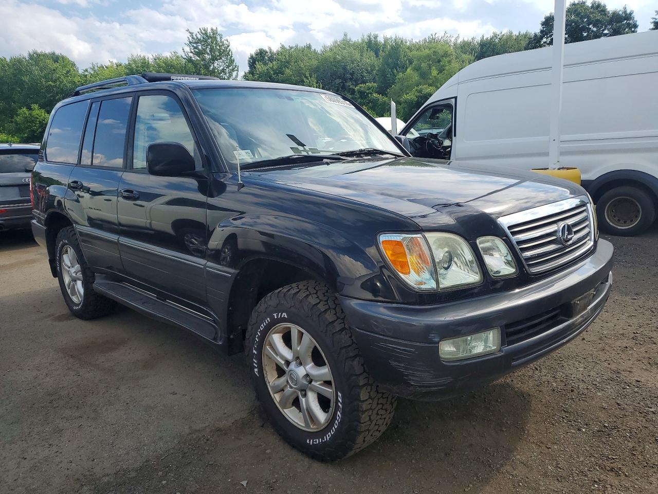 2004 Lexus Lx 470 Black vin: JTJHT00W643540551