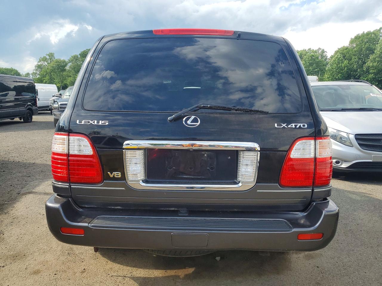2004 Lexus Lx 470 Black vin: JTJHT00W643540551