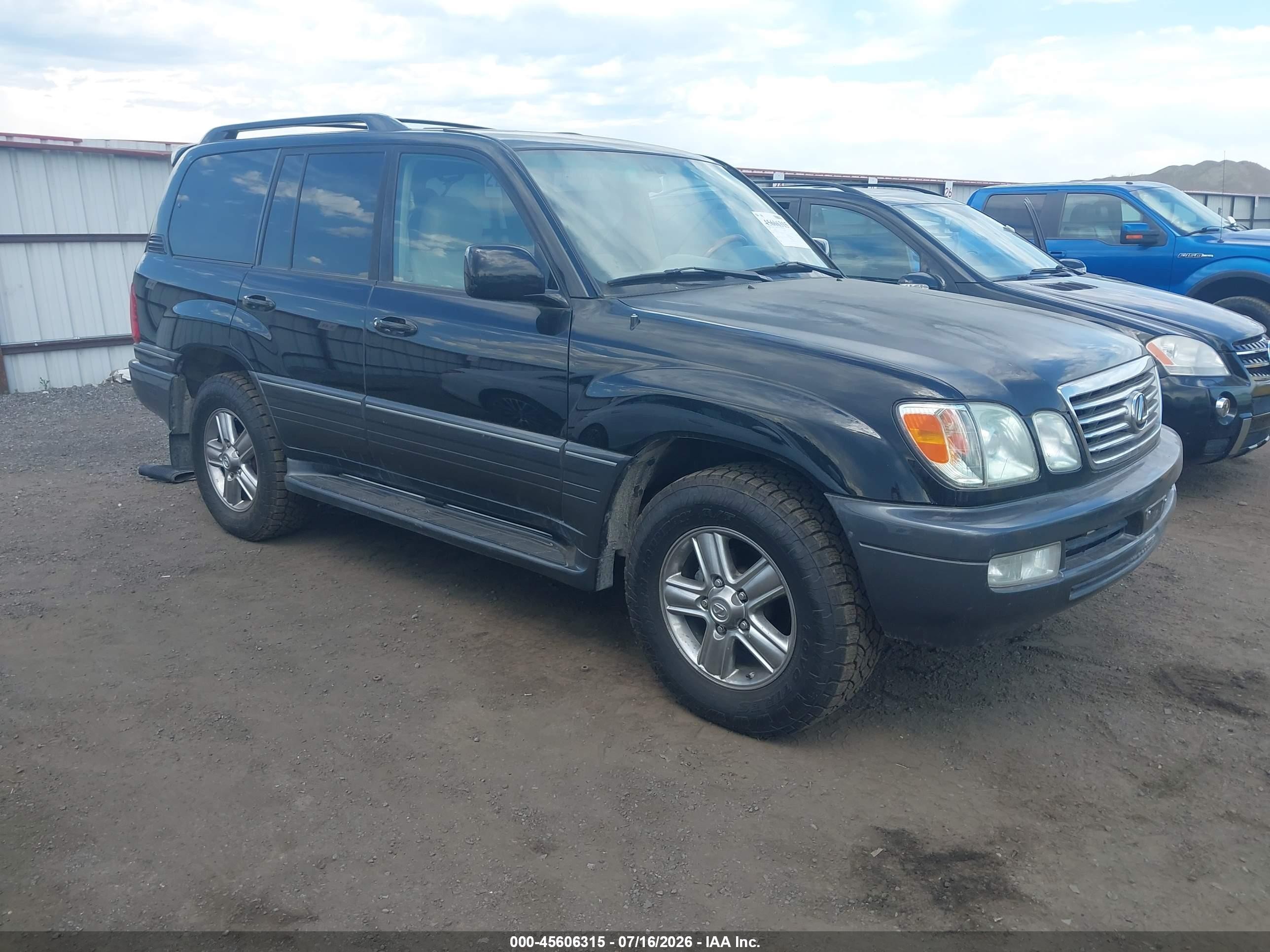 2006 Lexus Lx 470   Black vin: JTJHT00W664004308