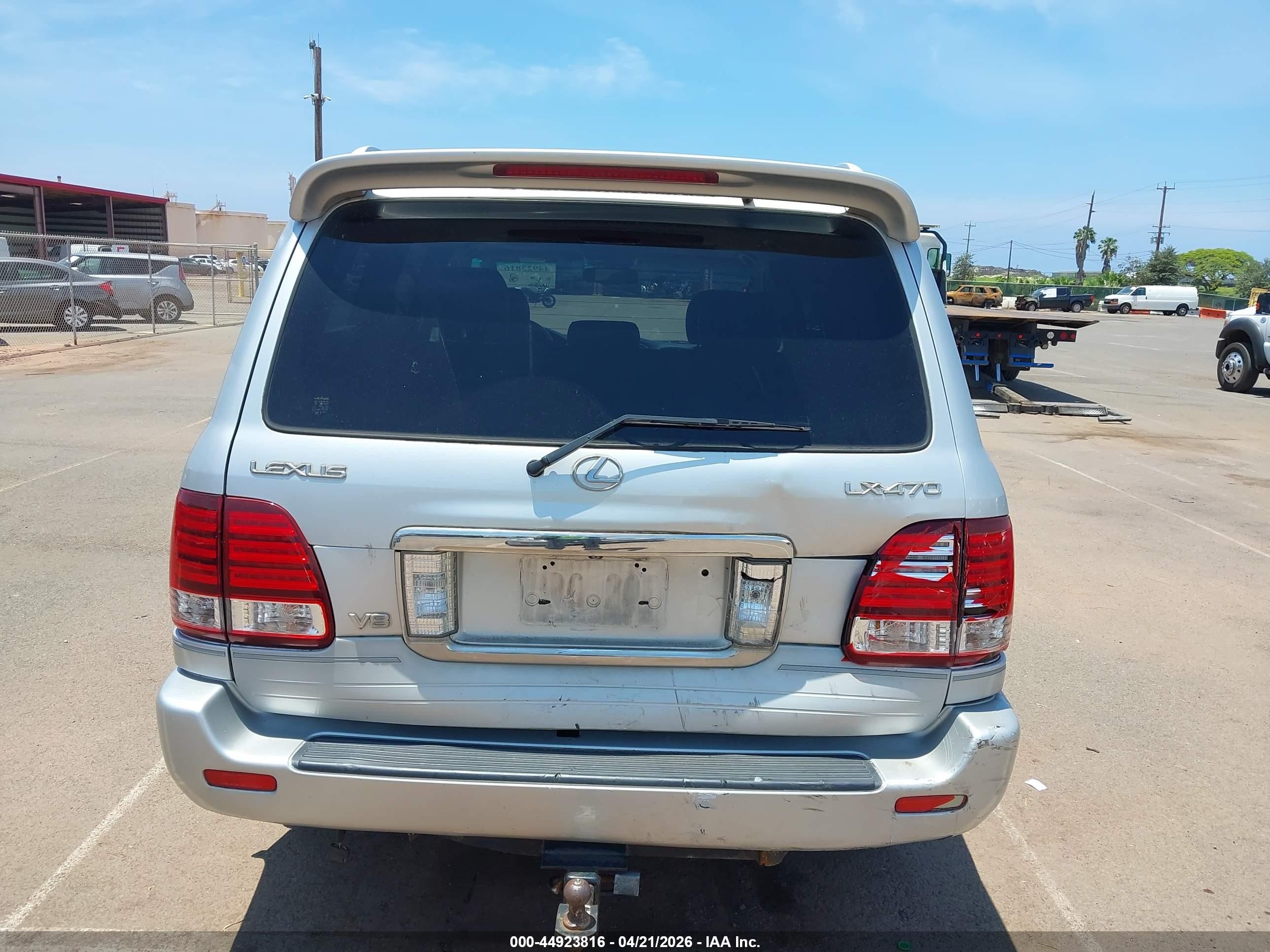 2006 Lexus Lx 470   Silver vin: JTJHT00W664011338