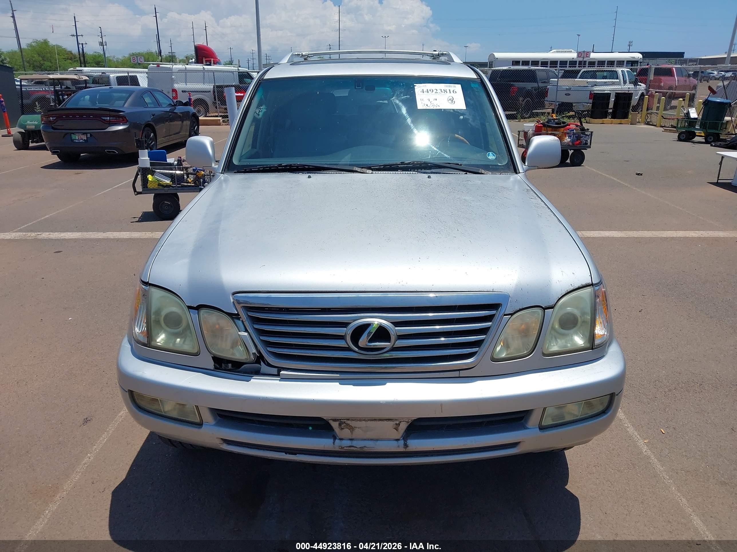 2006 Lexus Lx 470   Silver vin: JTJHT00W664011338