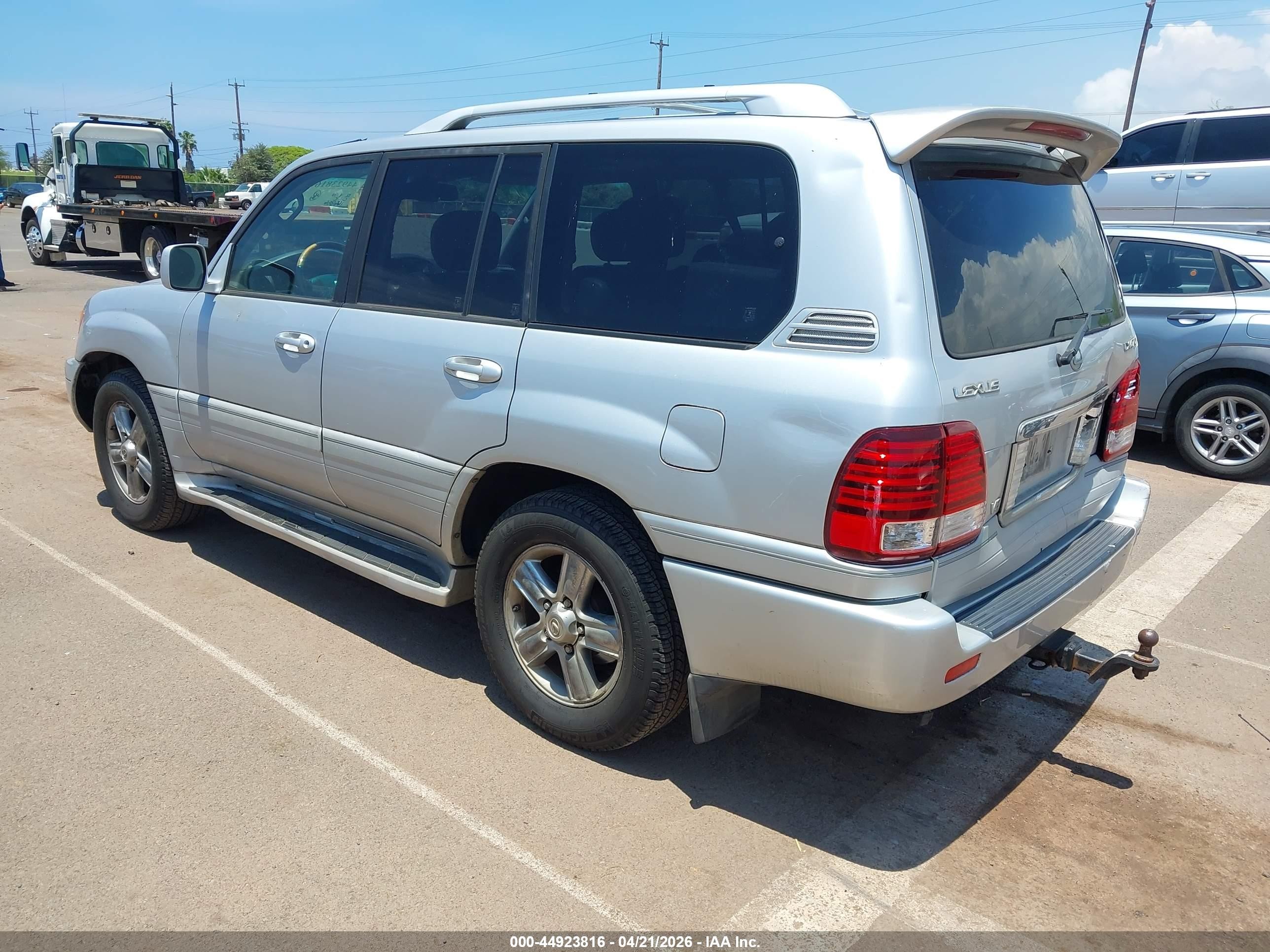 2006 Lexus Lx 470   Silver vin: JTJHT00W664011338