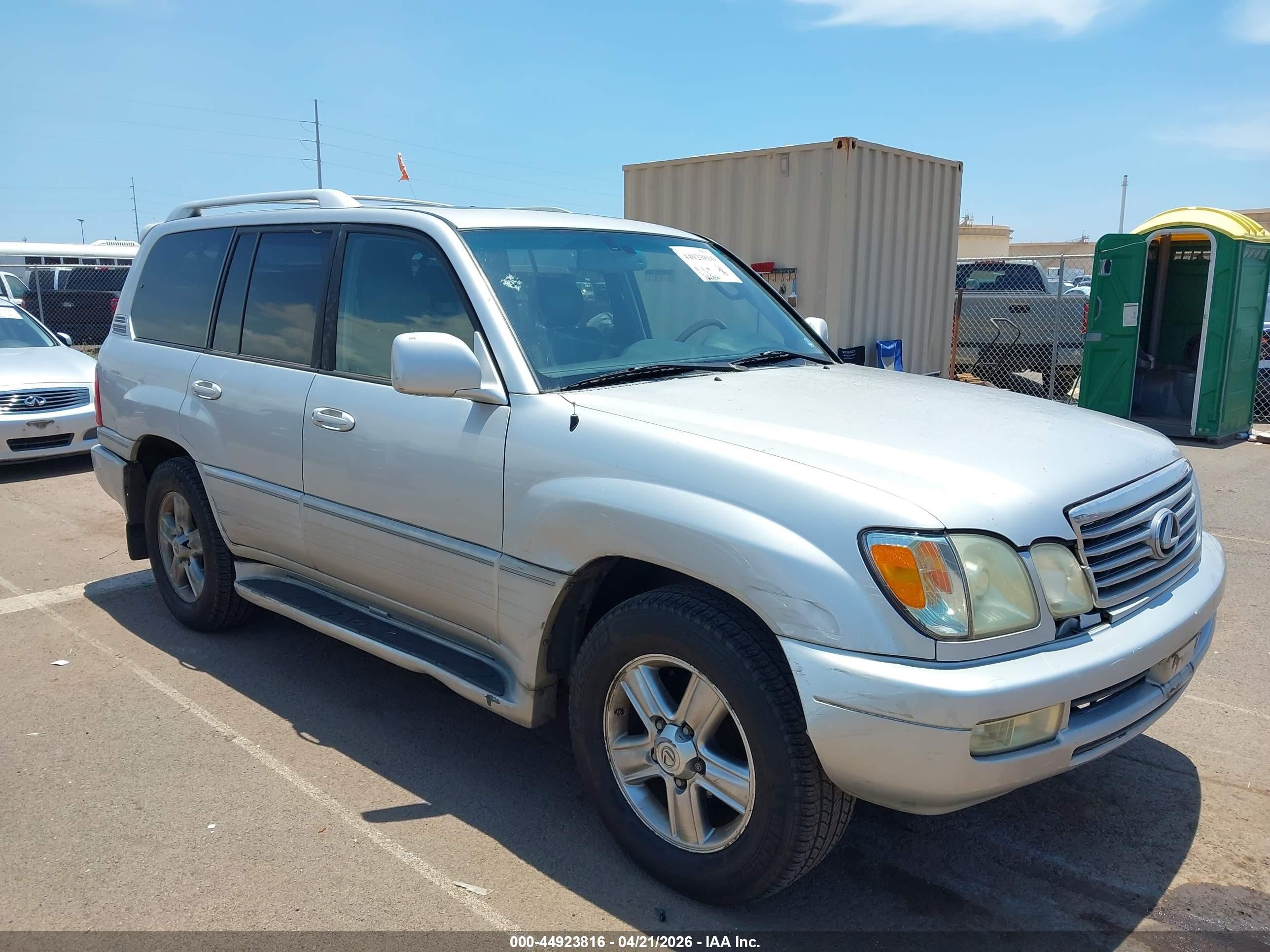 2006 Lexus Lx 470   Silver vin: JTJHT00W664011338