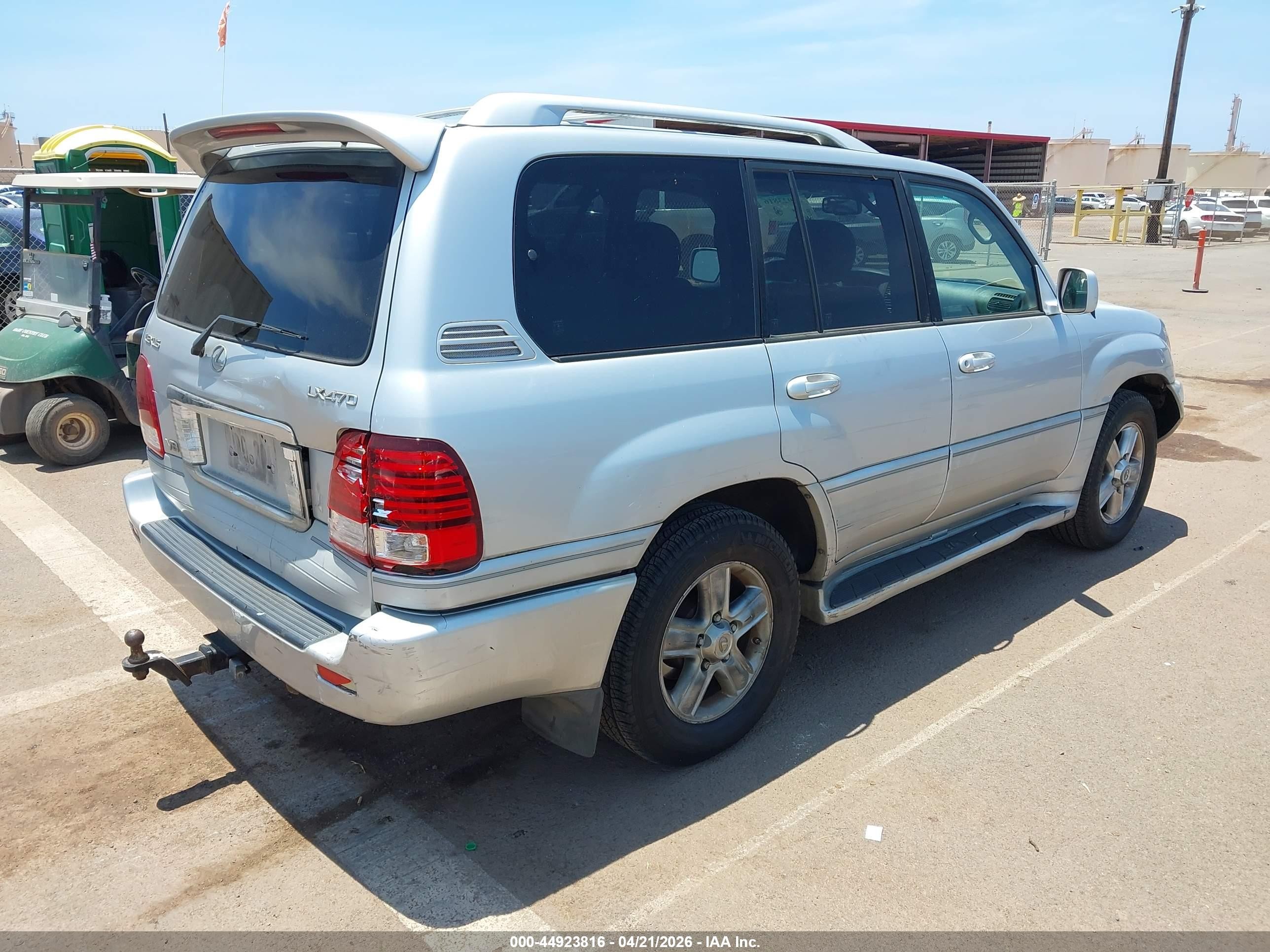 2006 Lexus Lx 470   Silver vin: JTJHT00W664011338