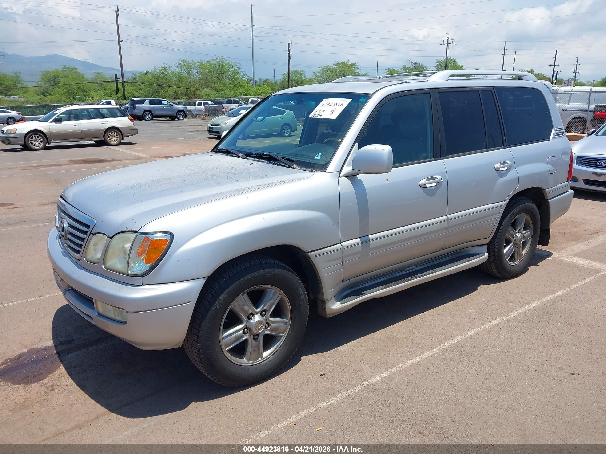 2006 Lexus Lx 470   Silver vin: JTJHT00W664011338