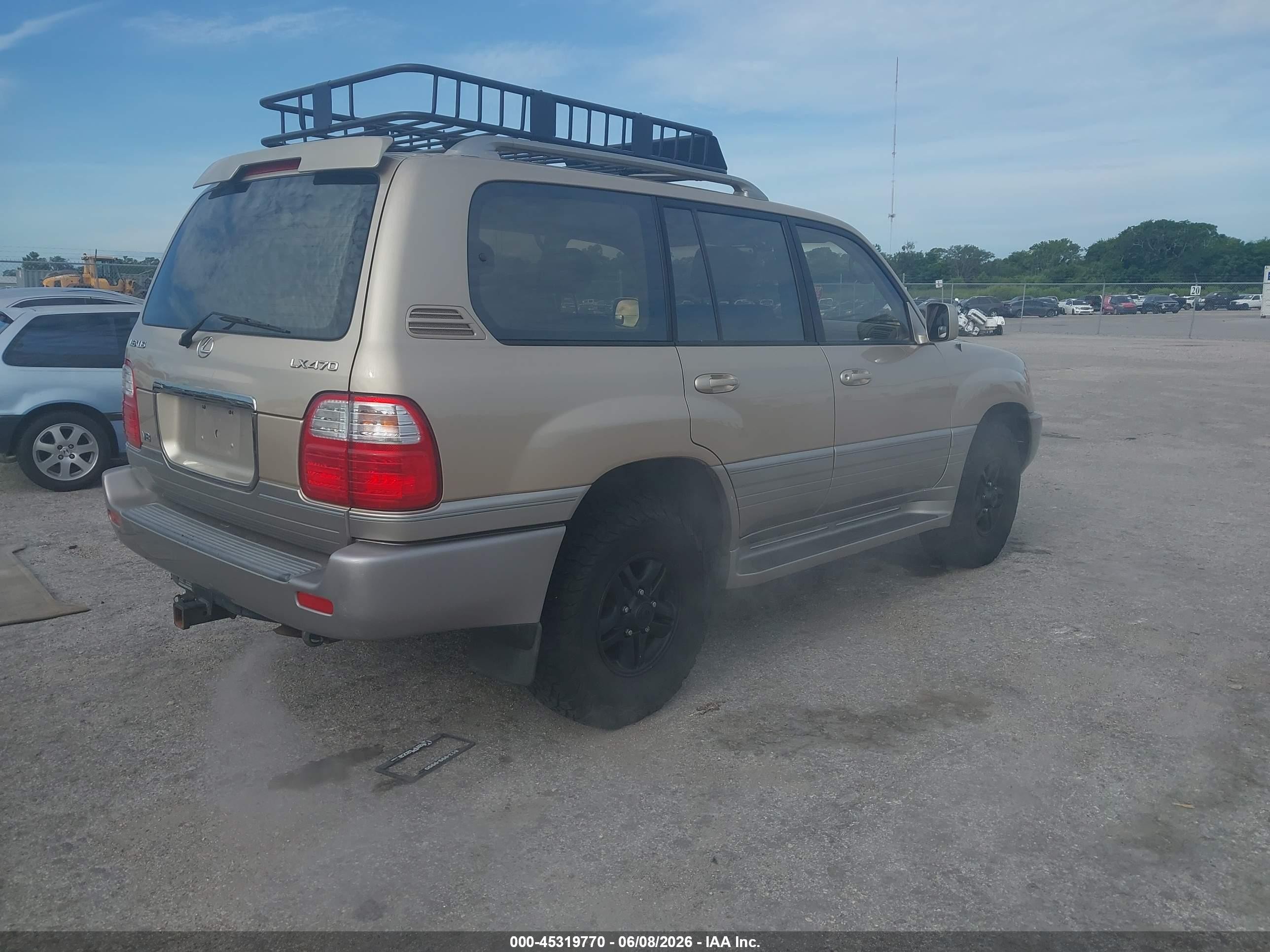 2001 Lexus Lx 470 Beige vin: JTJHT00W713507490
