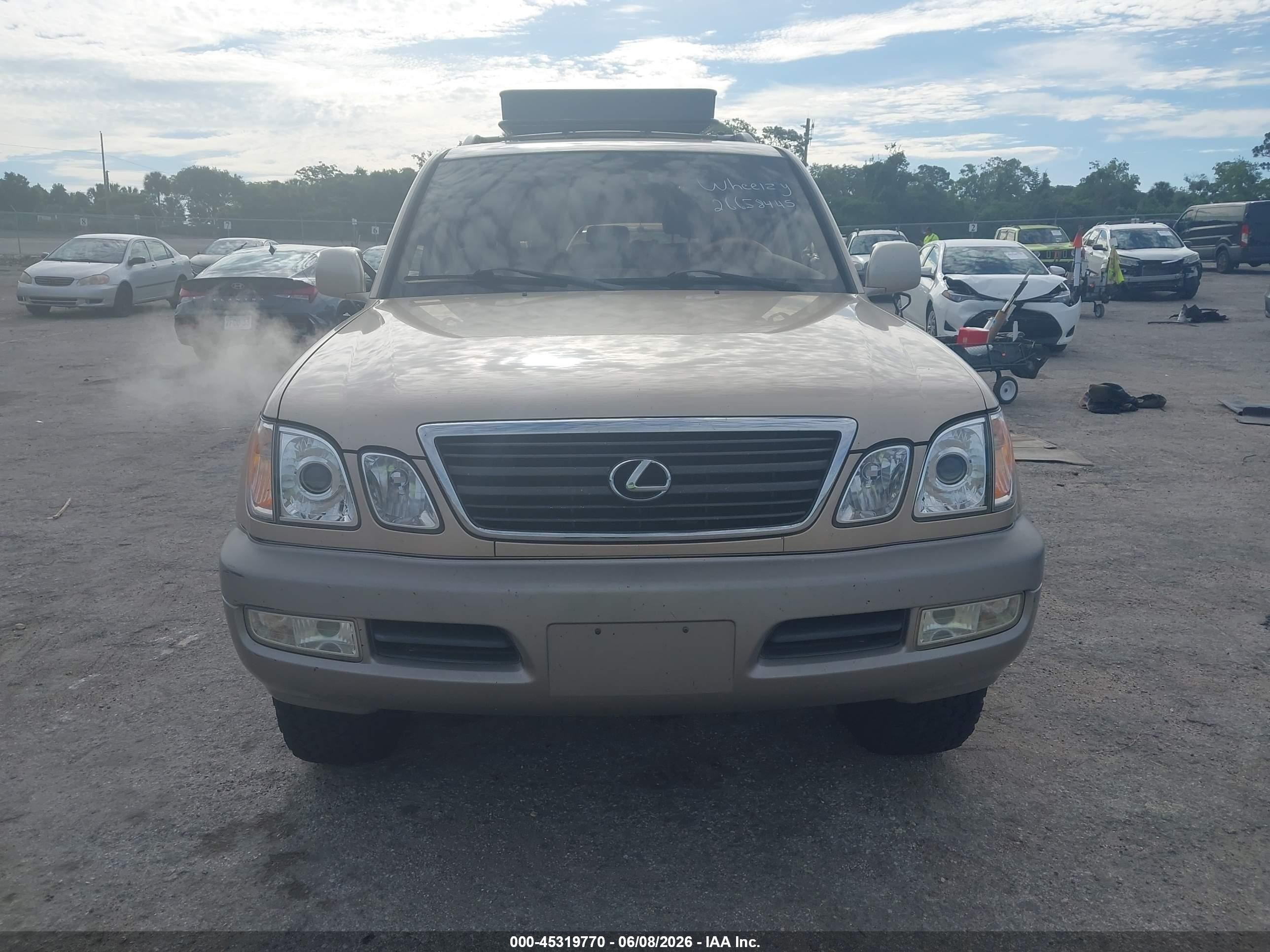 2001 Lexus Lx 470 Beige vin: JTJHT00W713507490