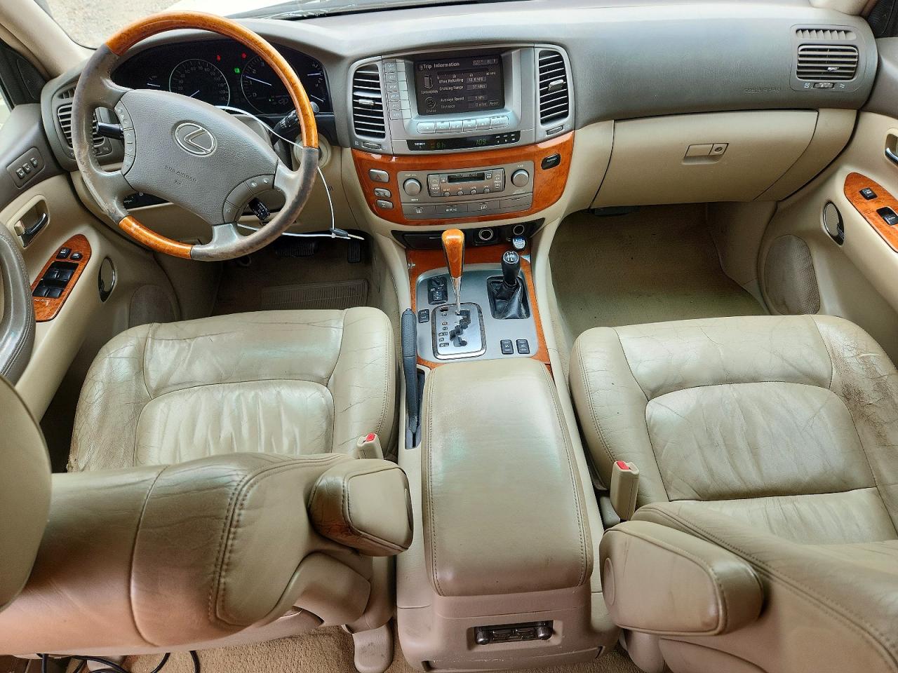 2006 Lexus Lx 470 Cream vin: JTJHT00W764011901