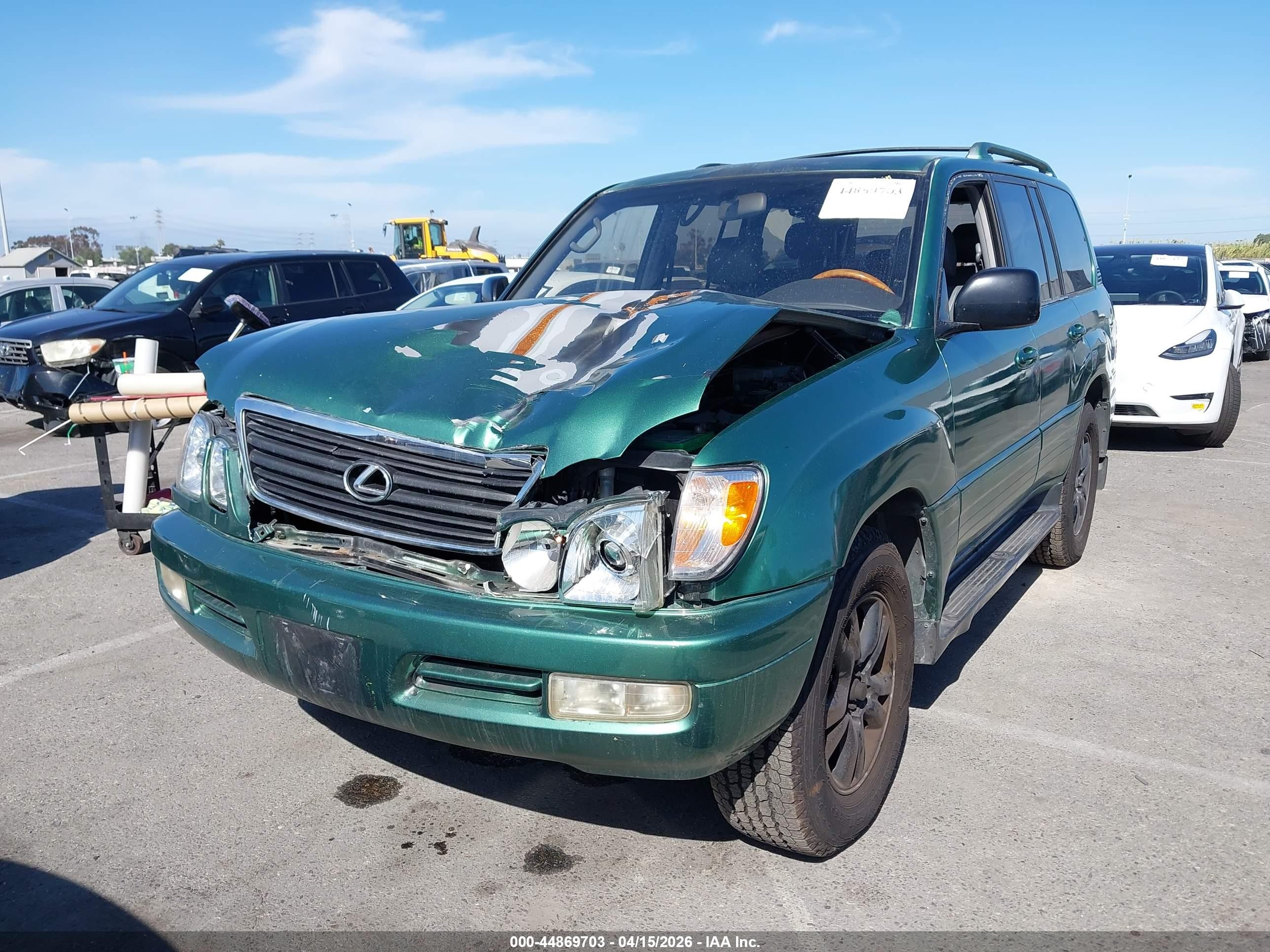 2002 Lexus Lx 470   Green vin: JTJHT00W823518922