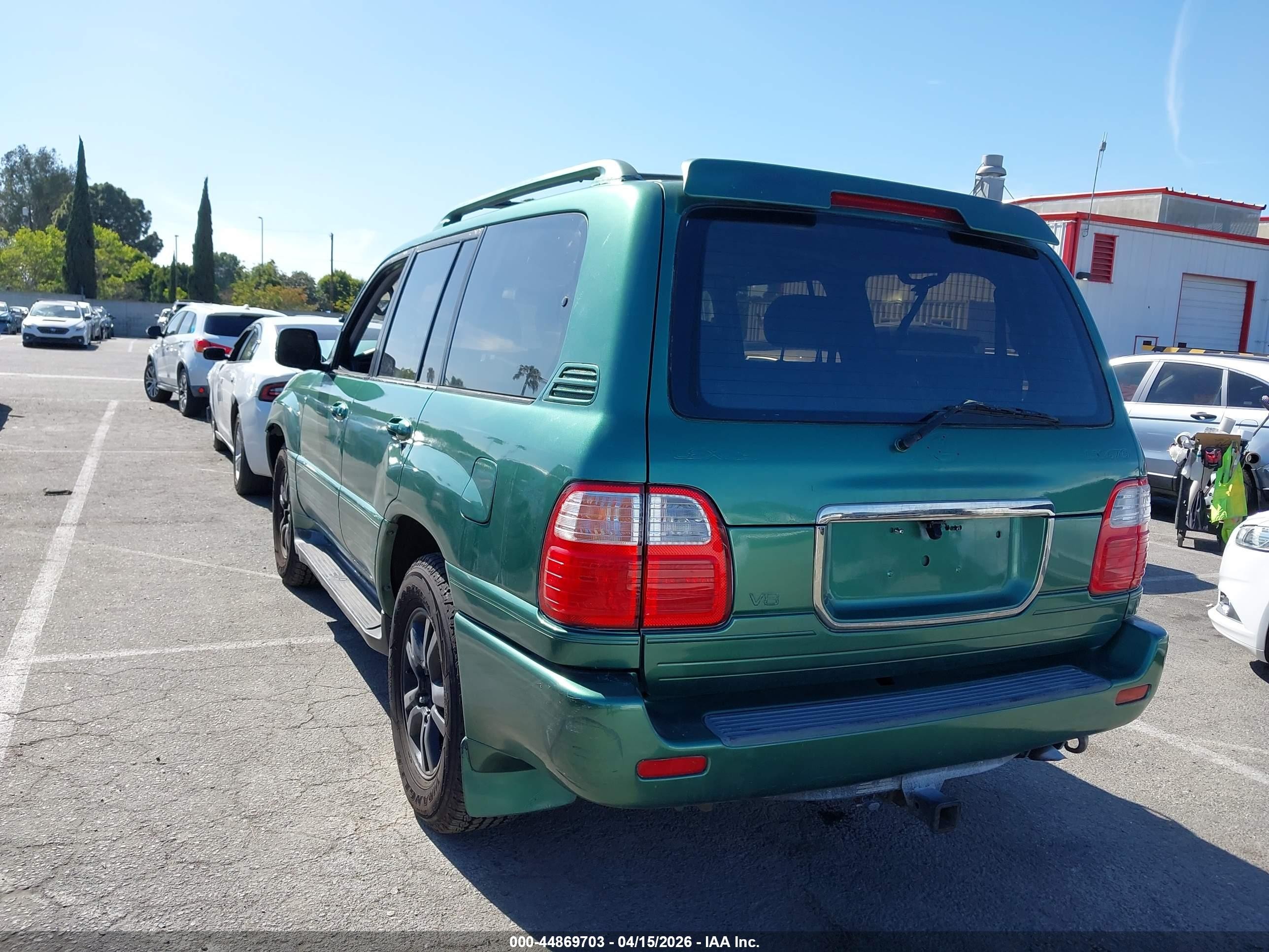 2002 Lexus Lx 470   Green vin: JTJHT00W823518922