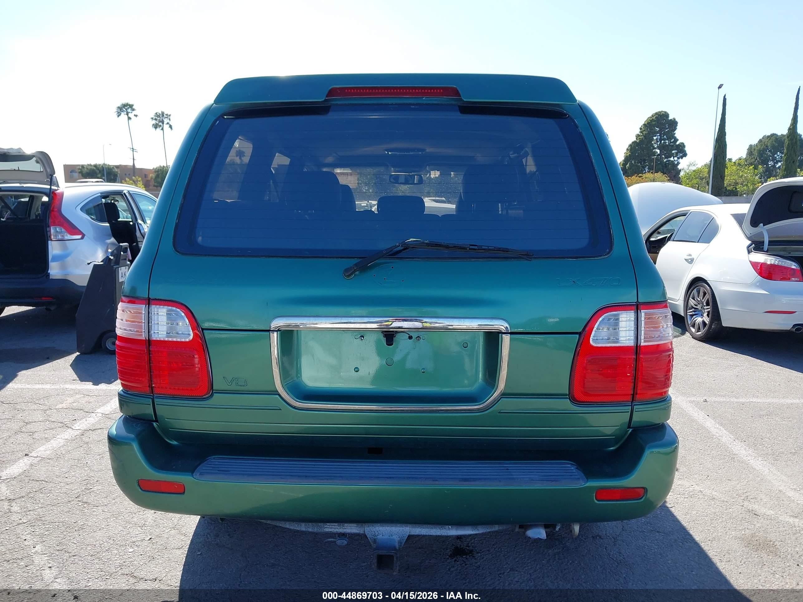 2002 Lexus Lx 470   Green vin: JTJHT00W823518922