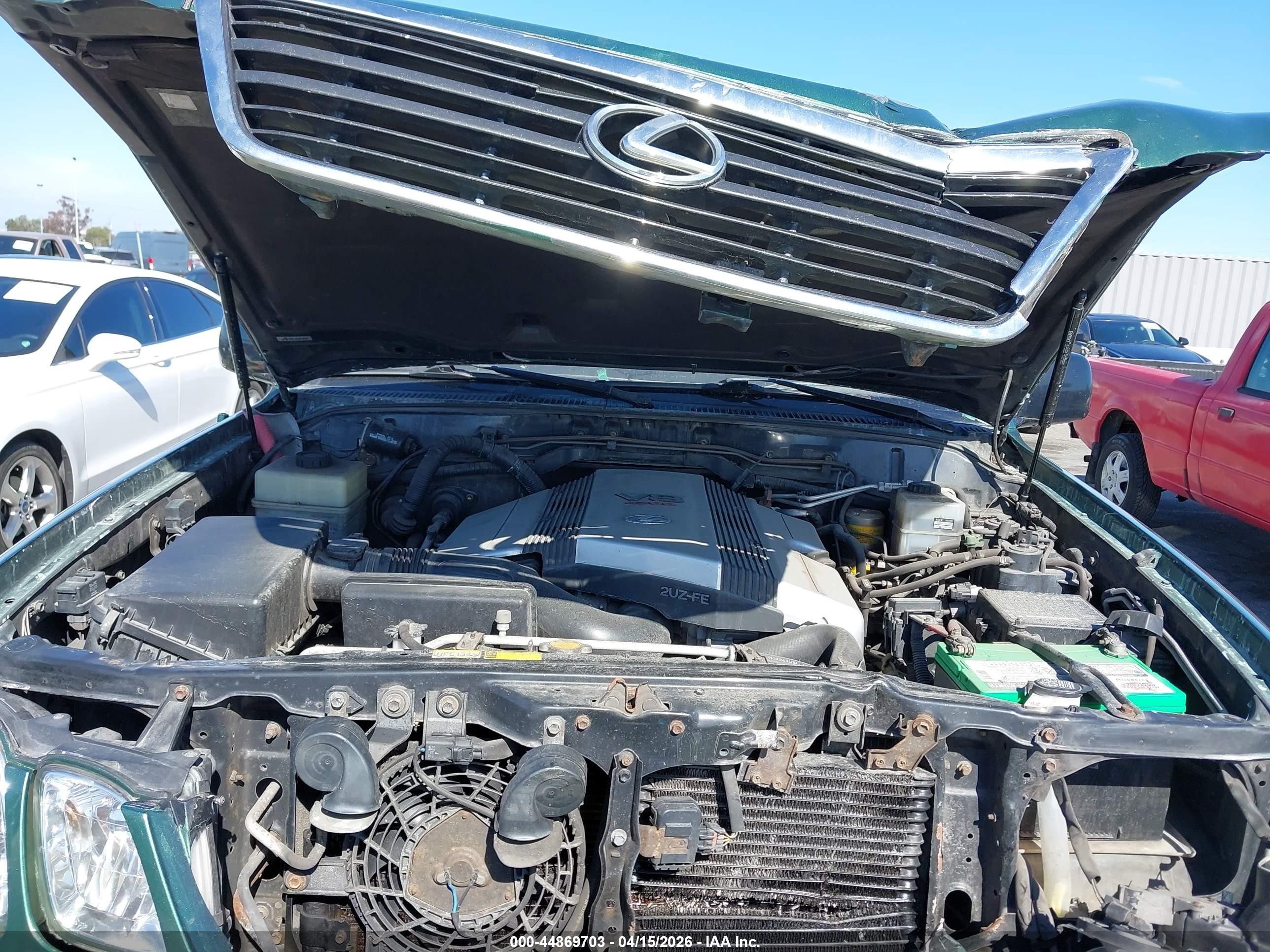 2002 Lexus Lx 470   Green vin: JTJHT00W823518922