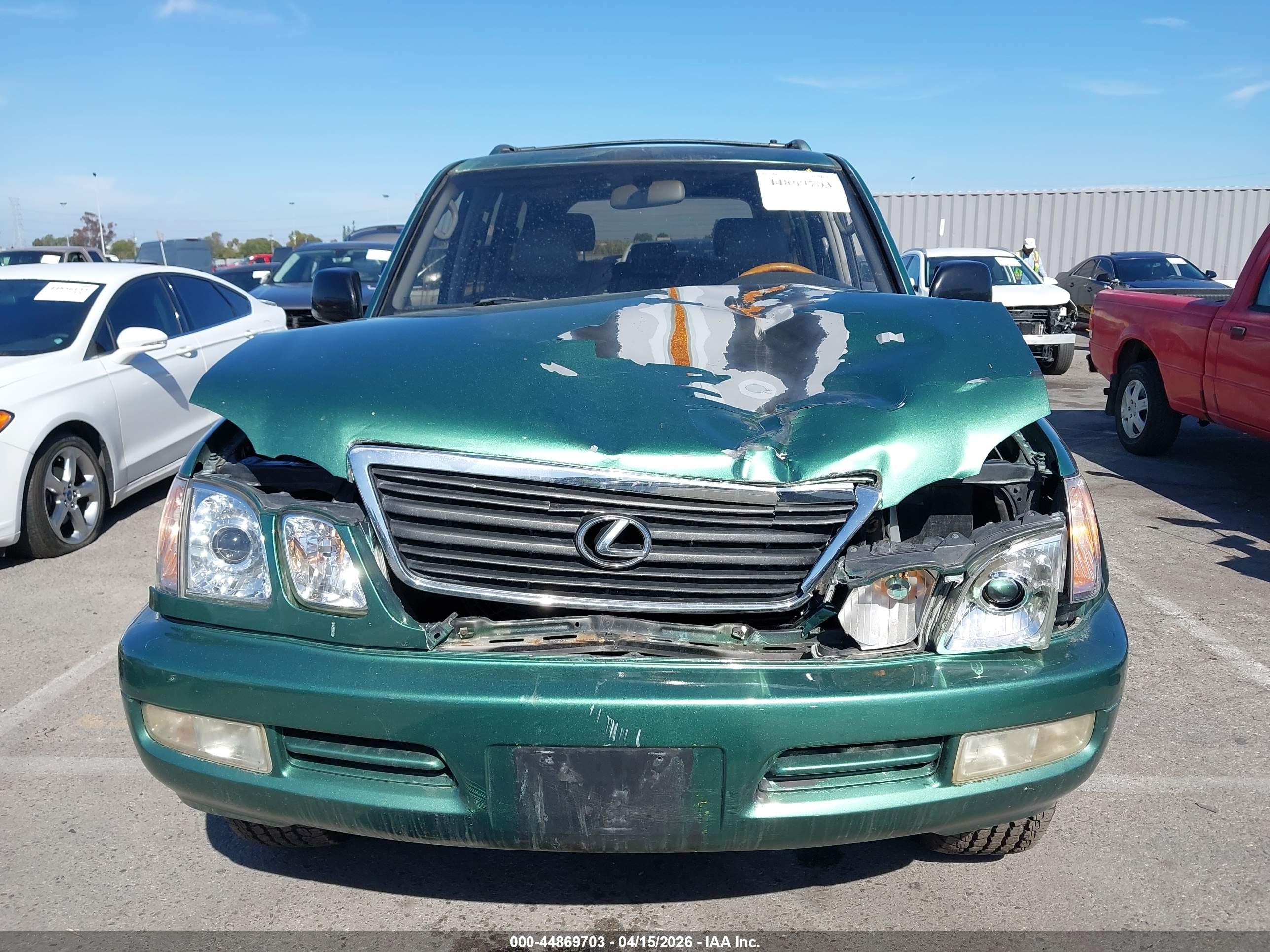 2002 Lexus Lx 470   Green vin: JTJHT00W823518922