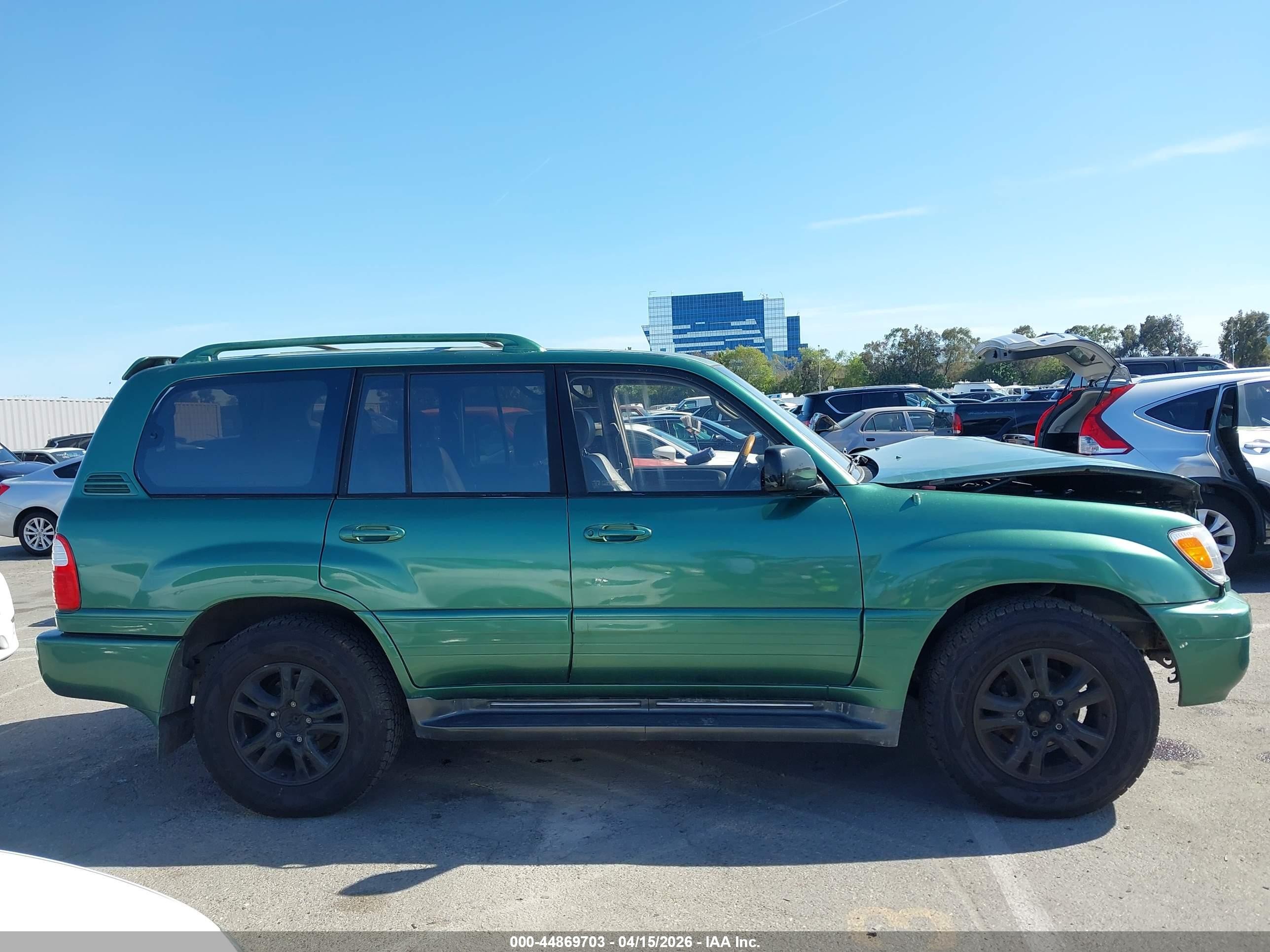 2002 Lexus Lx 470   Green vin: JTJHT00W823518922