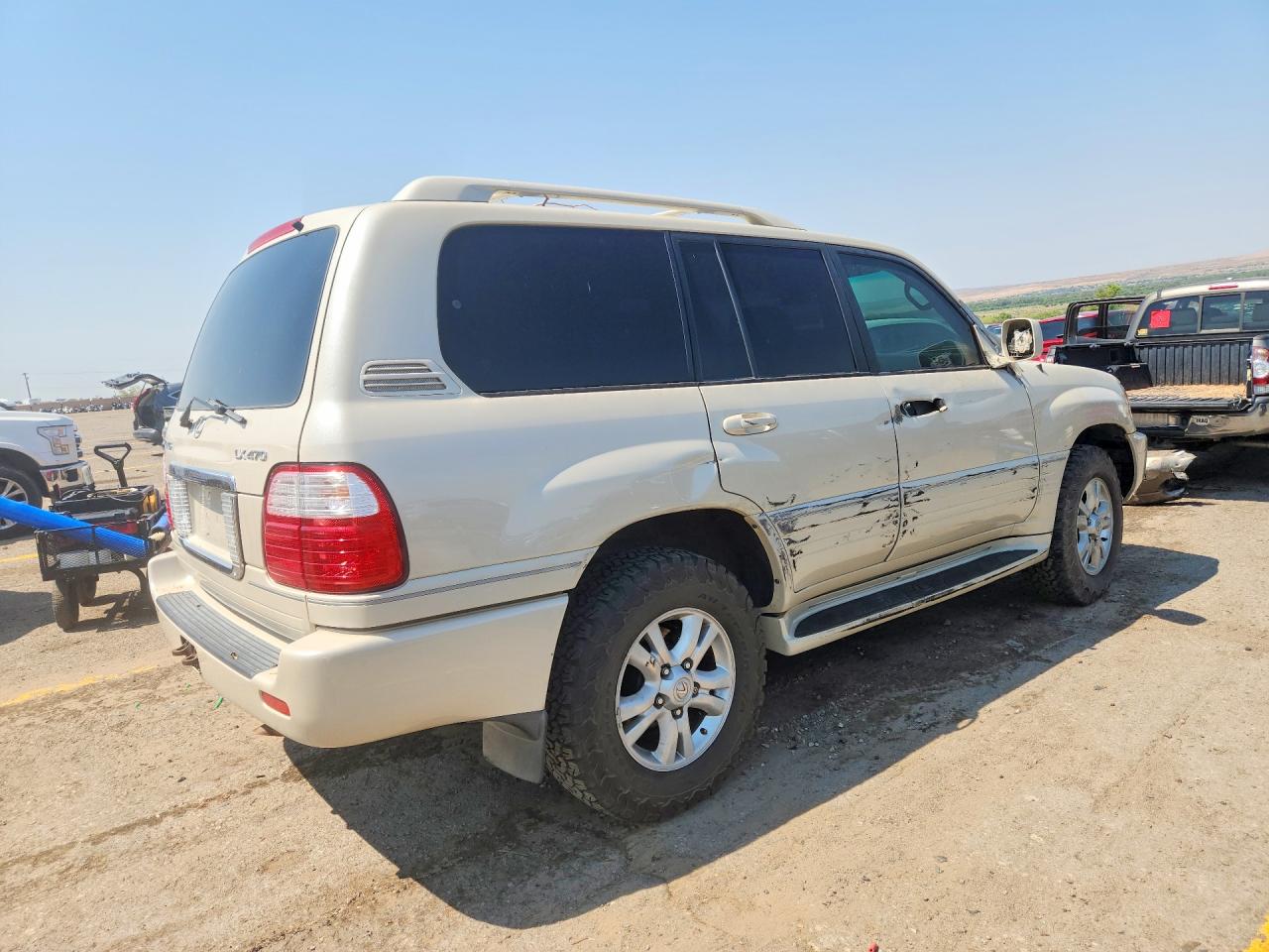 2005 Lexus Lx 470 White vin: JTJHT00W853551519