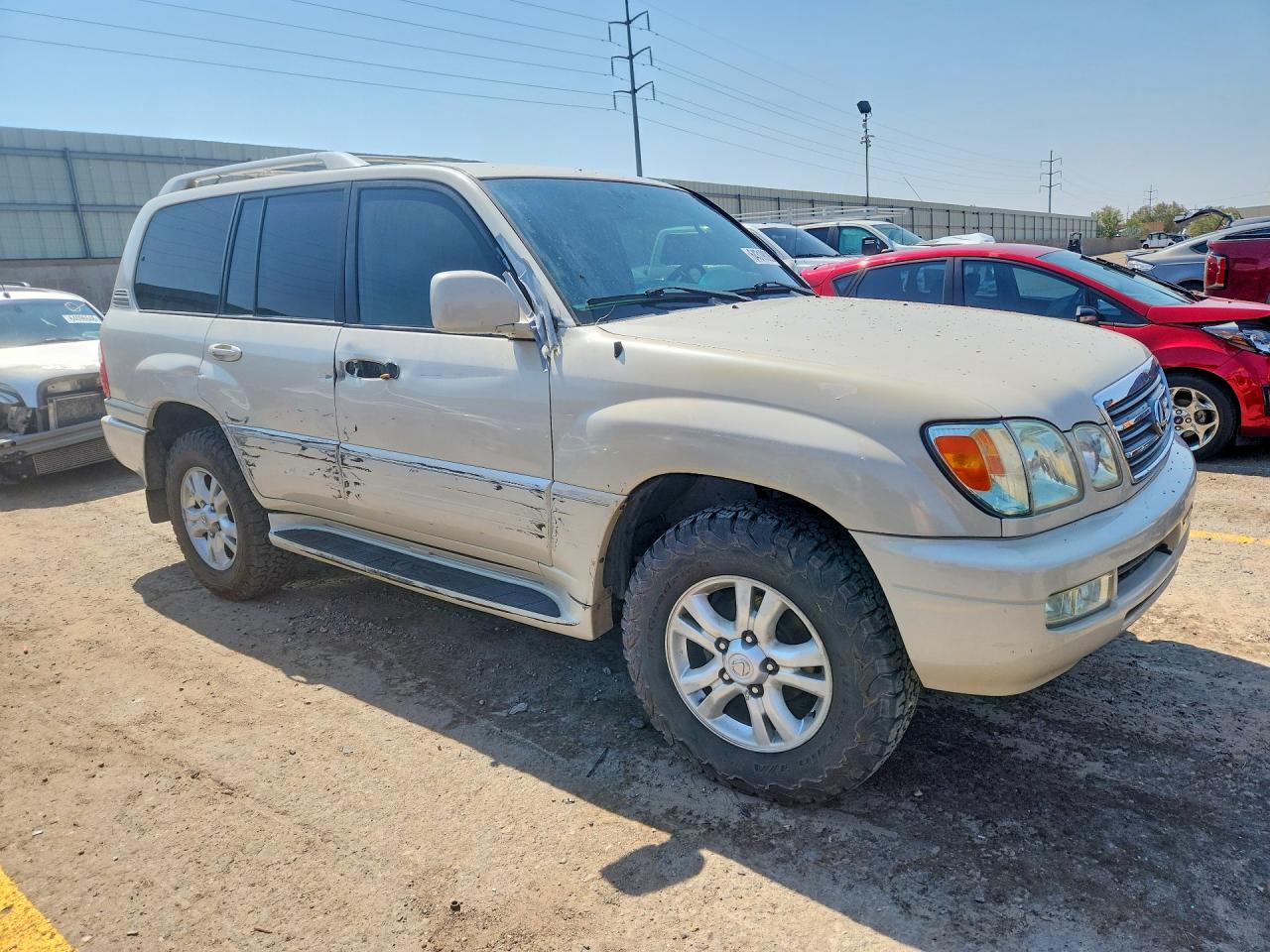 2005 Lexus Lx 470 White vin: JTJHT00W853551519