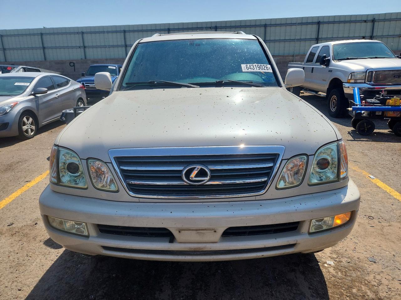2005 Lexus Lx 470 White vin: JTJHT00W853551519