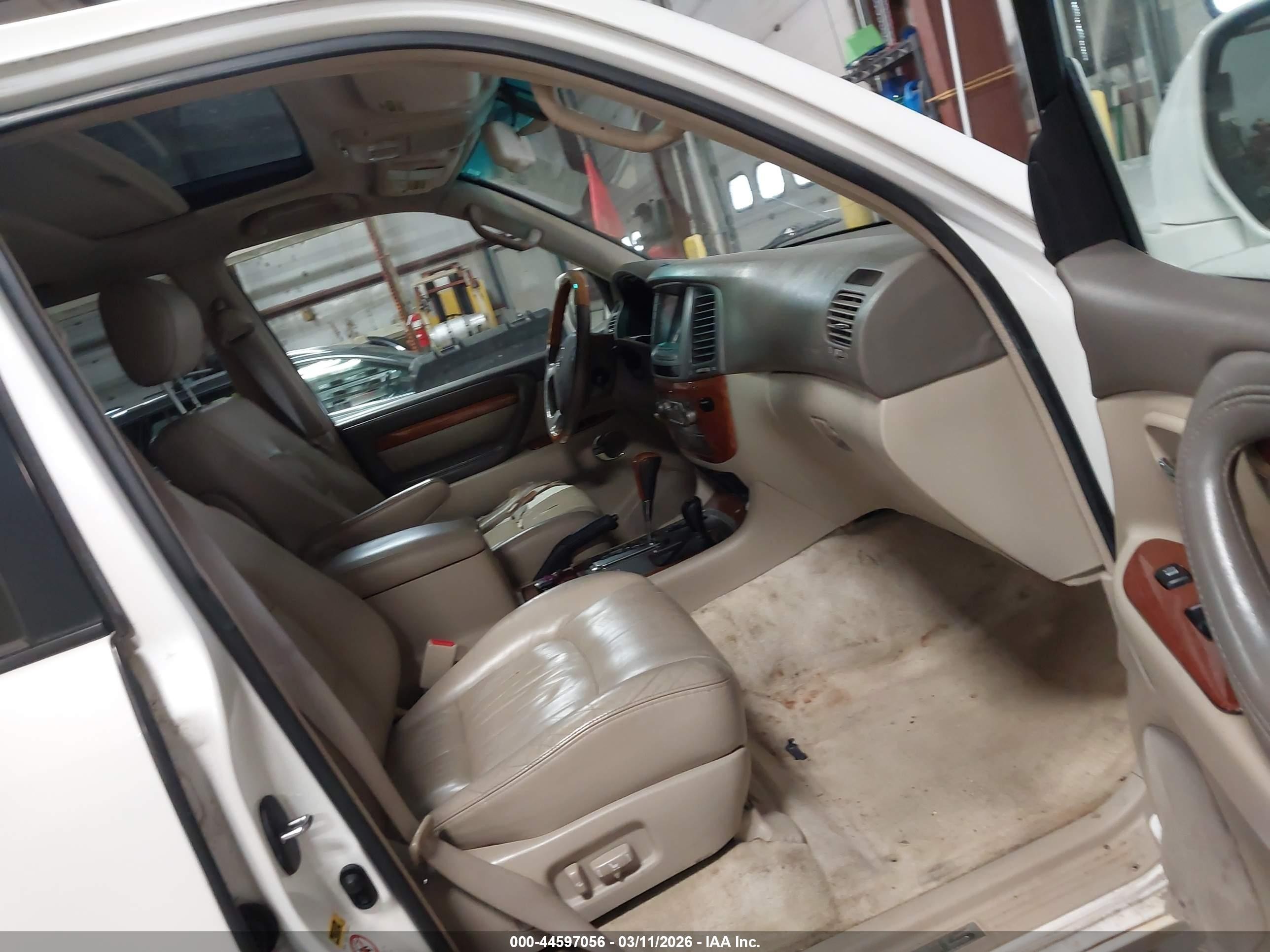 2006 Lexus Lx 470   White vin: JTJHT00W864003998