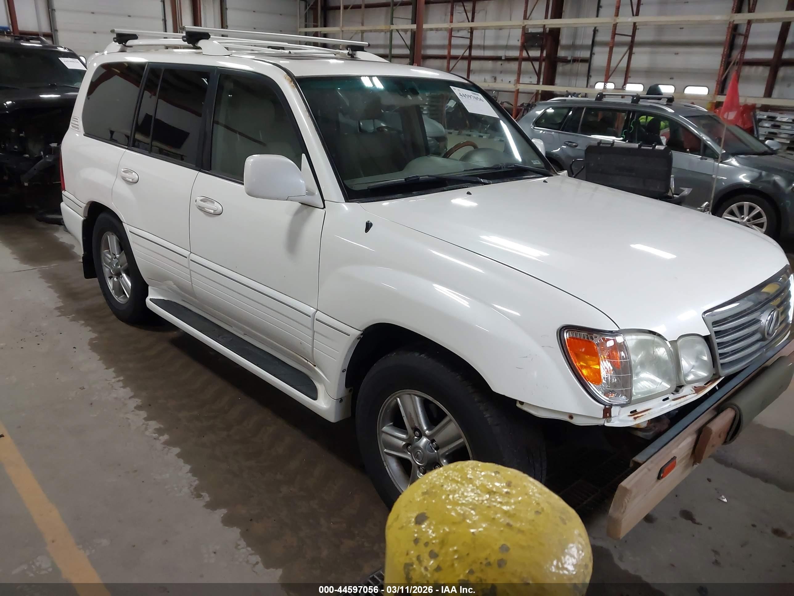 2006 Lexus Lx 470   Белый vin: JTJHT00W864003998