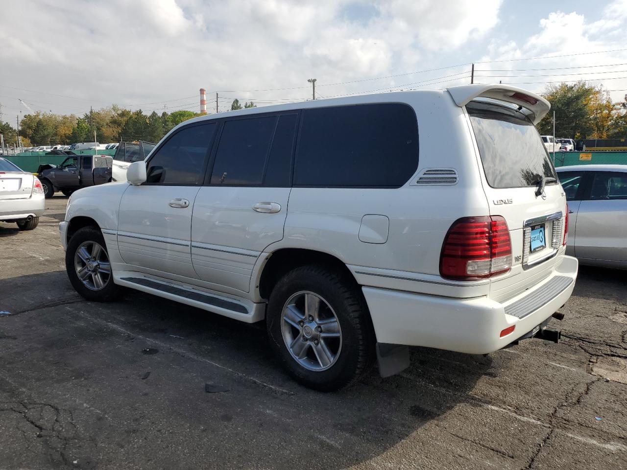 2006 Lexus Lx 470 White vin: JTJHT00W864010434