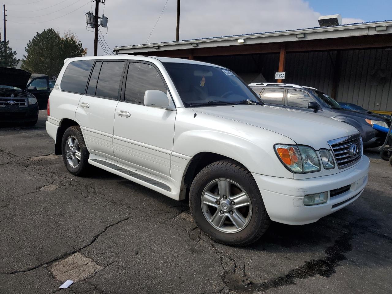 2006 Lexus Lx 470 White vin: JTJHT00W864010434
