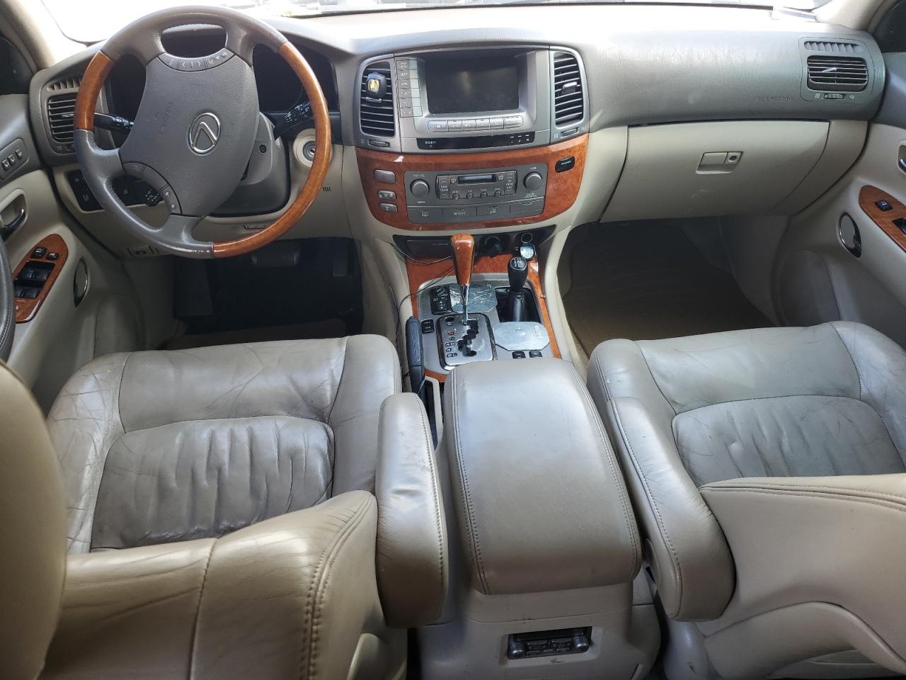 2006 Lexus Lx 470 White vin: JTJHT00W864010434