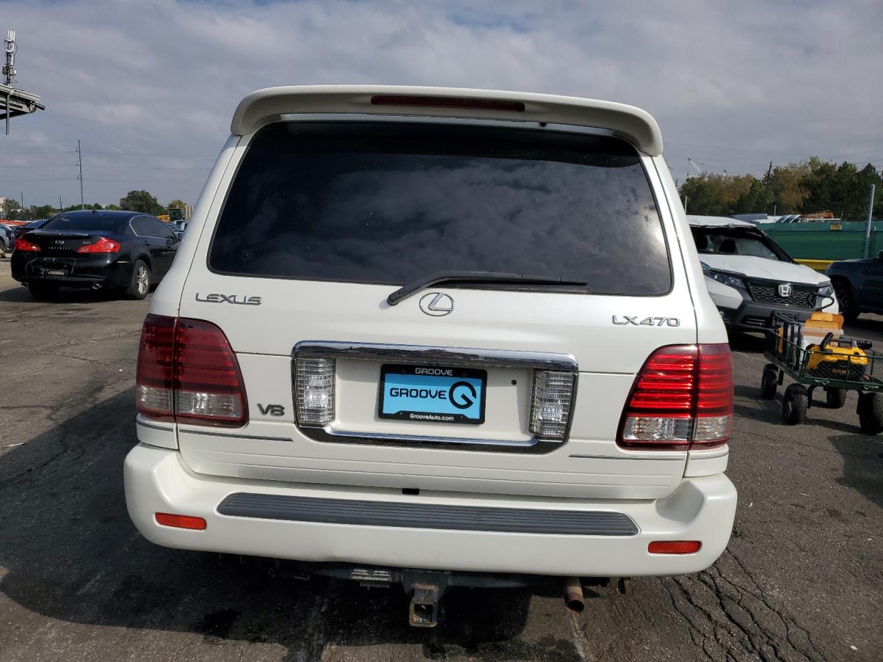 2006 Lexus Lx 470 White vin: JTJHT00W864010434