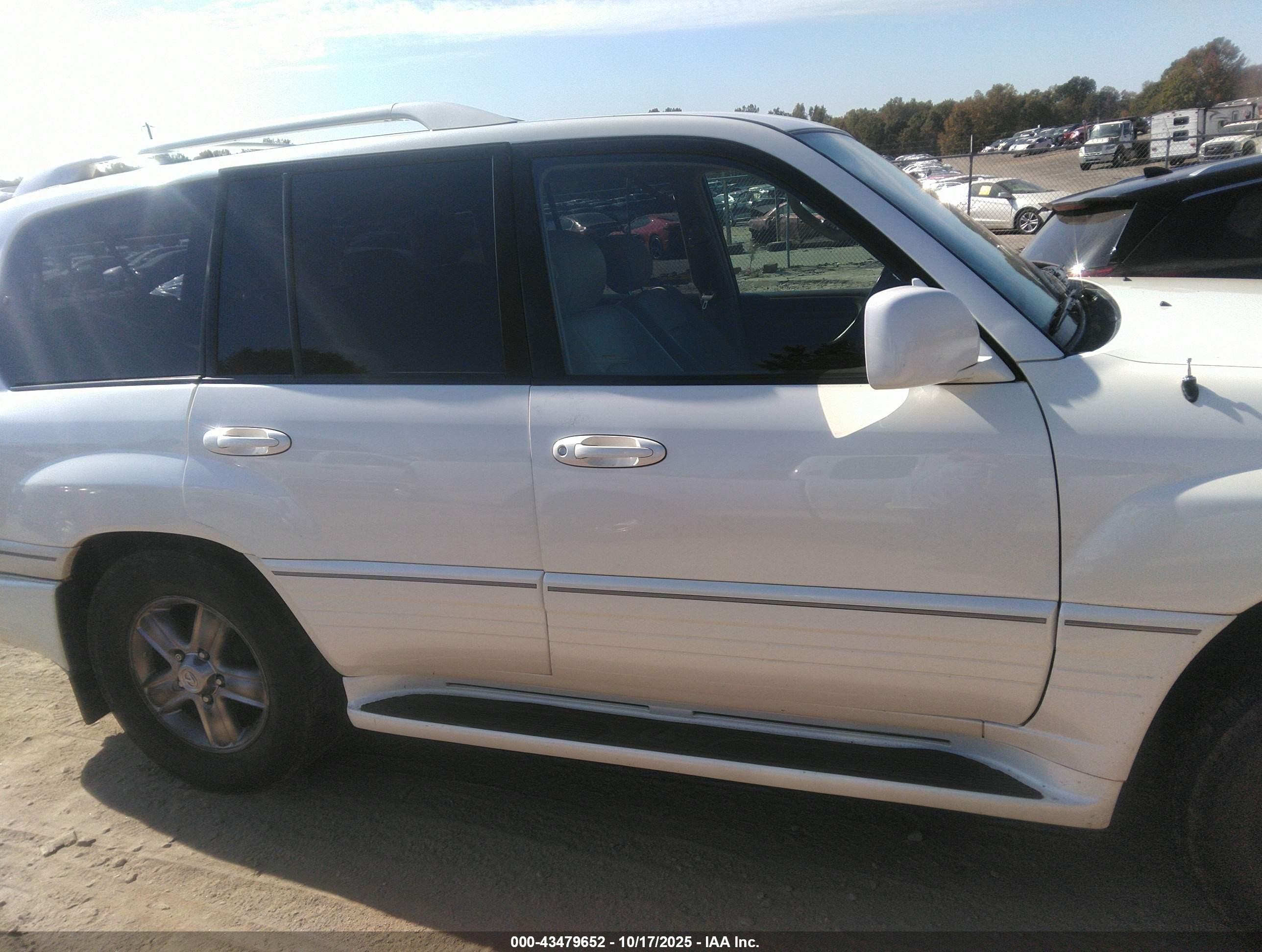 2006 Lexus Lx 470   White vin: JTJHT00W864016556