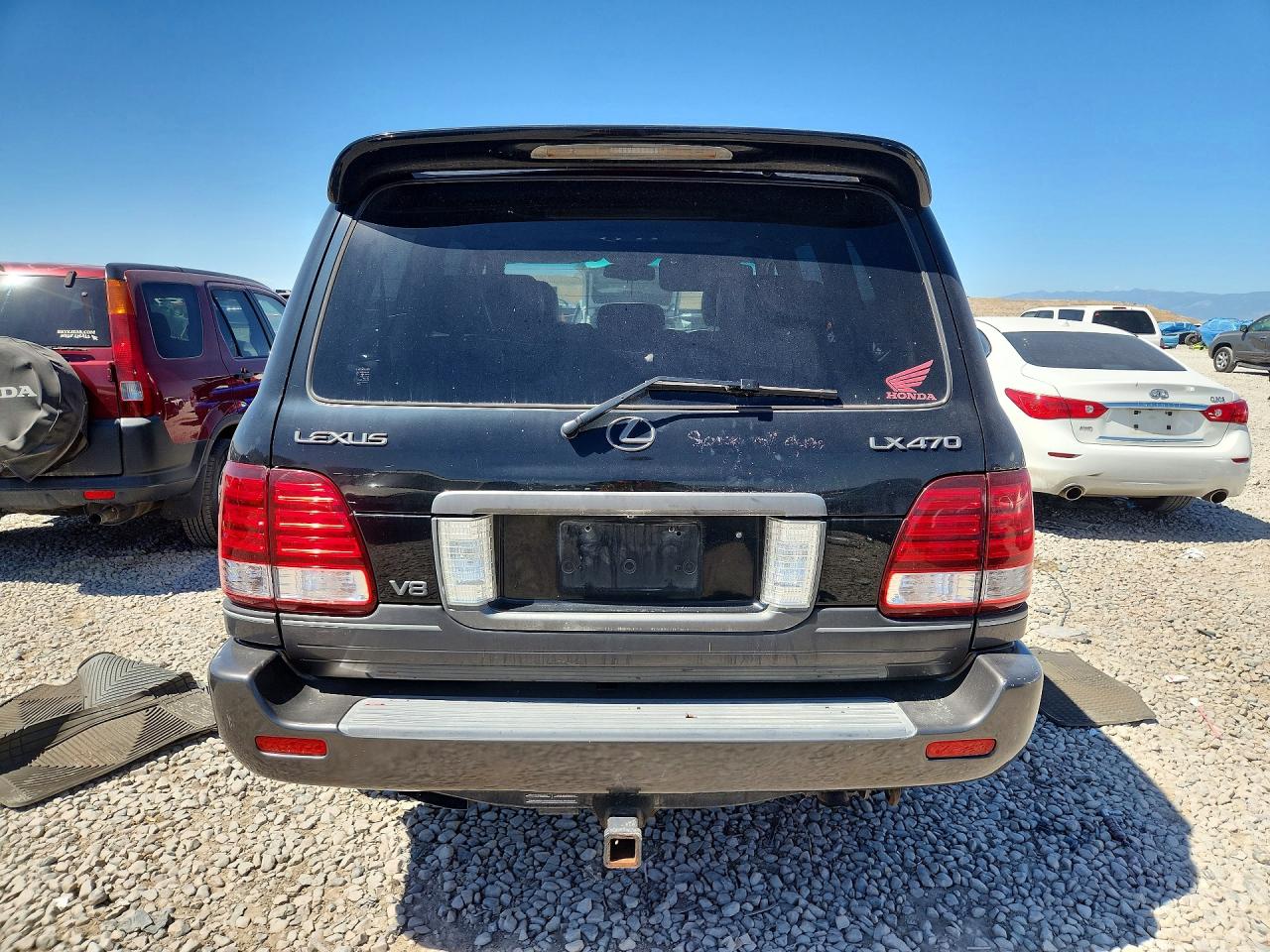 2006 Lexus Lx 470 Black vin: JTJHT00W964003444
