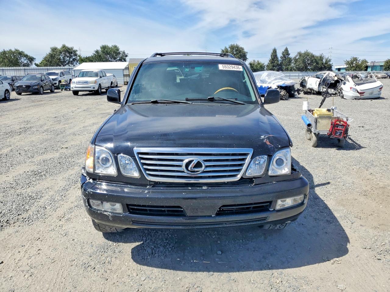 2007 Lexus Lx 470 Black vin: JTJHT00W974028653