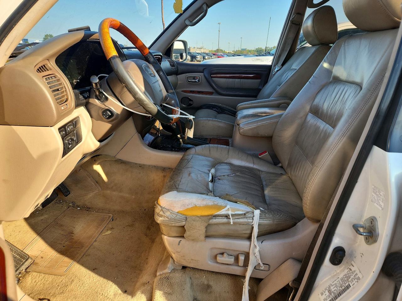 2002 Lexus Lx 470 Белый vin: JTJHT00WX23518906