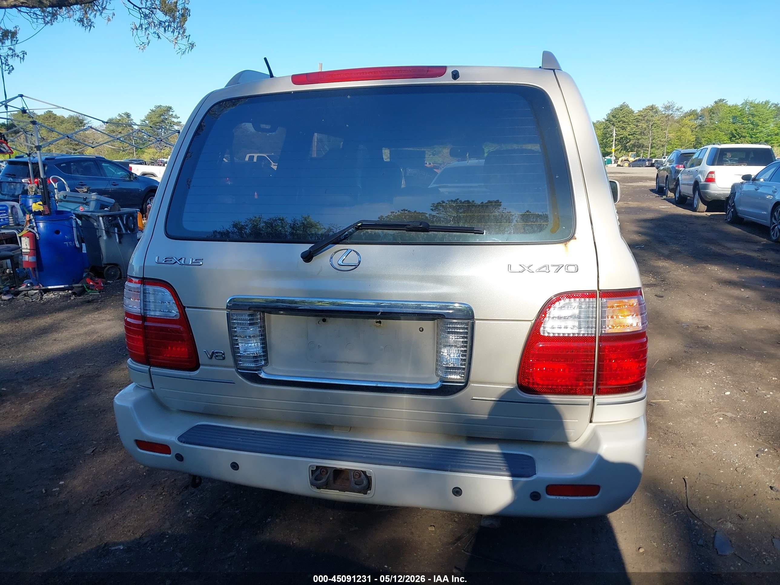 2003 Lexus Lx 470   Cream vin: JTJHT00WX33528661