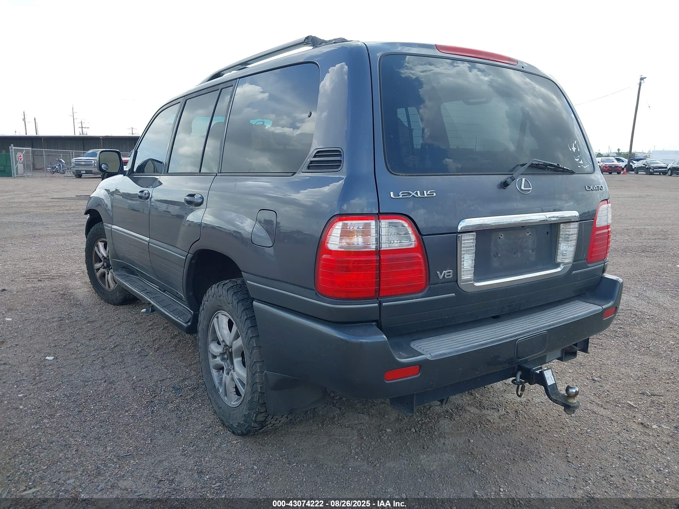 2005 Lexus Lx 470   Gray vin: JTJHT00WX54002219