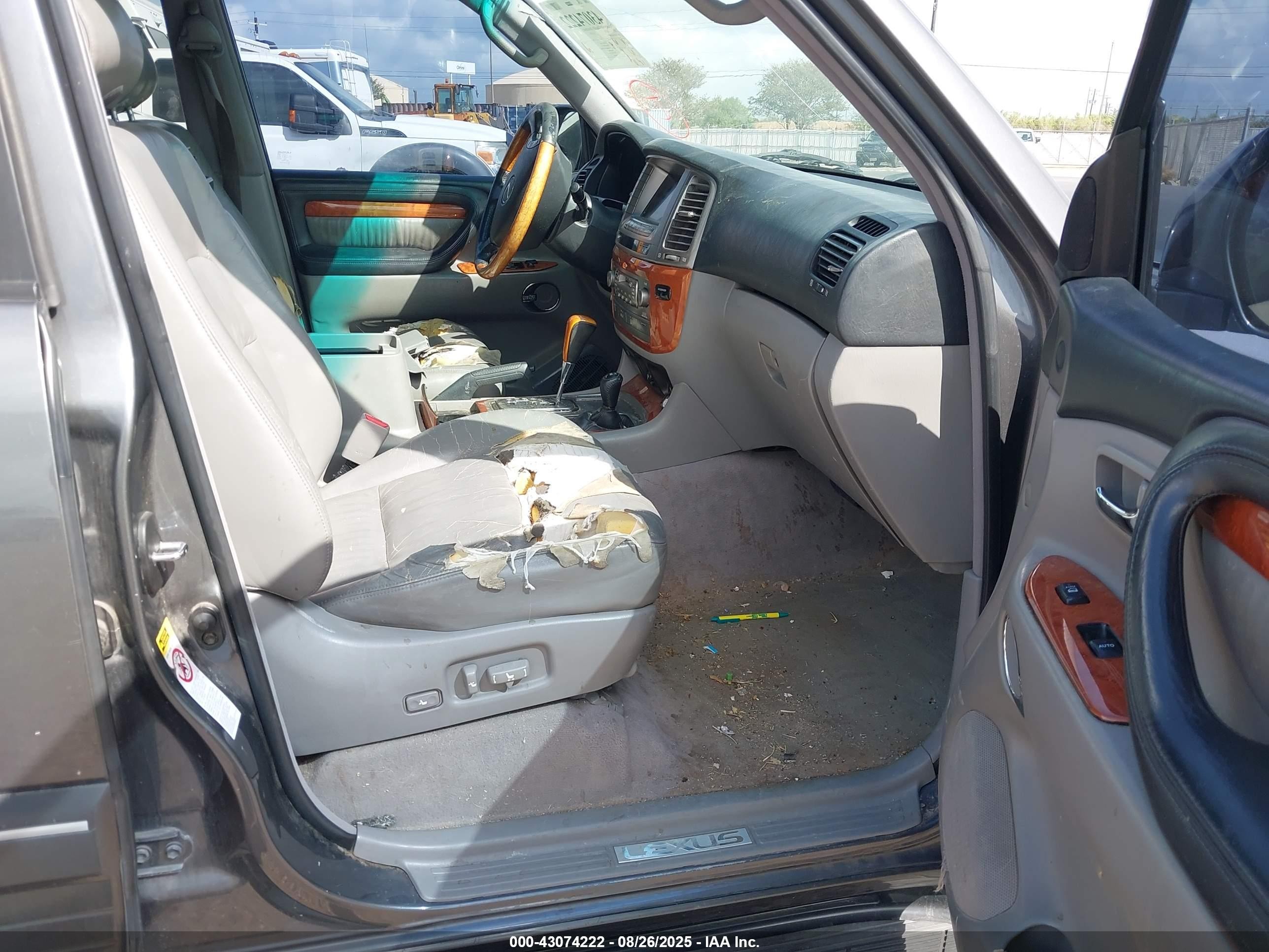 2005 Lexus Lx 470   Gray vin: JTJHT00WX54002219