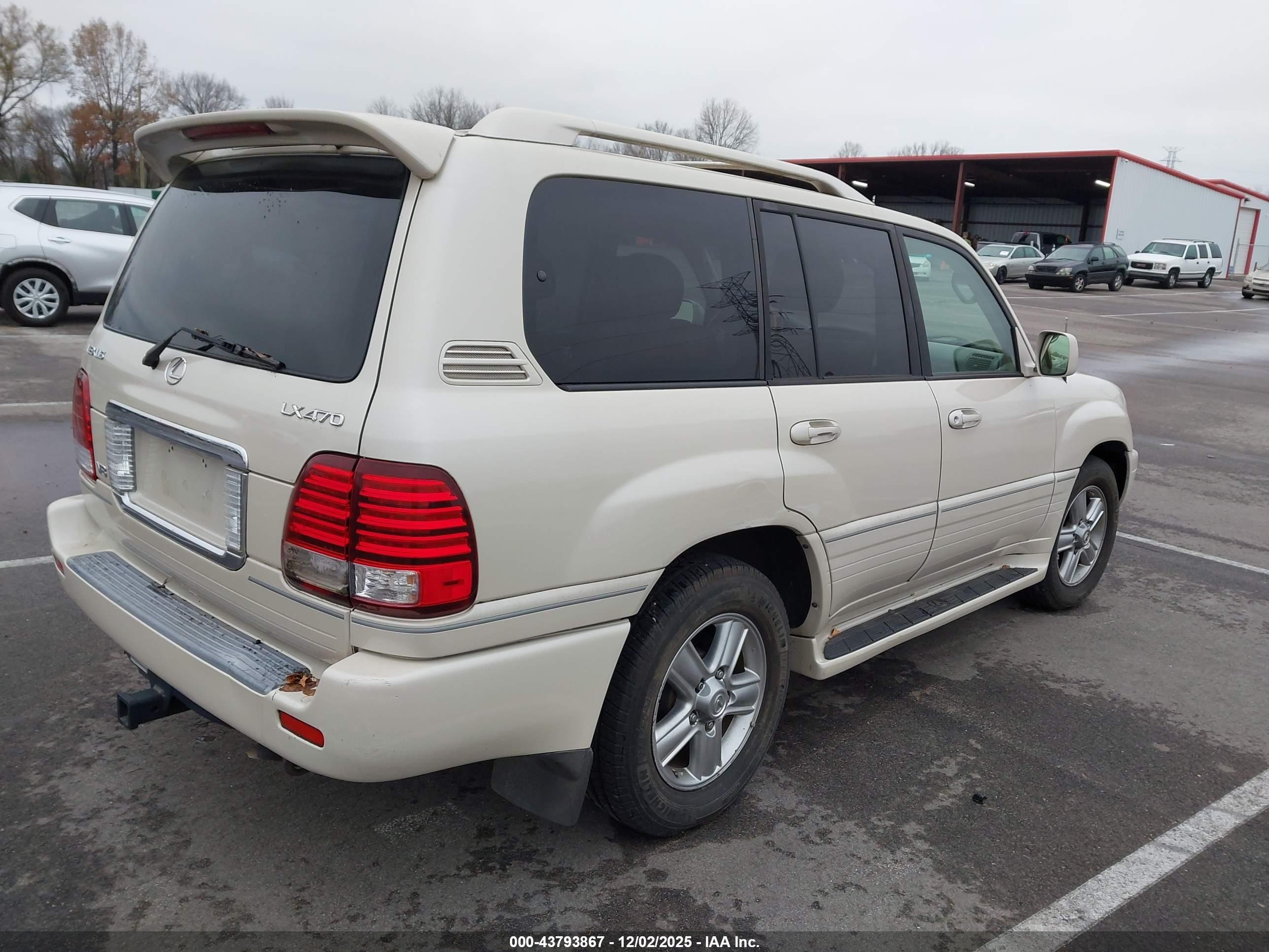 2006 Lexus Lx 470   Cream vin: JTJHT00WX64005719