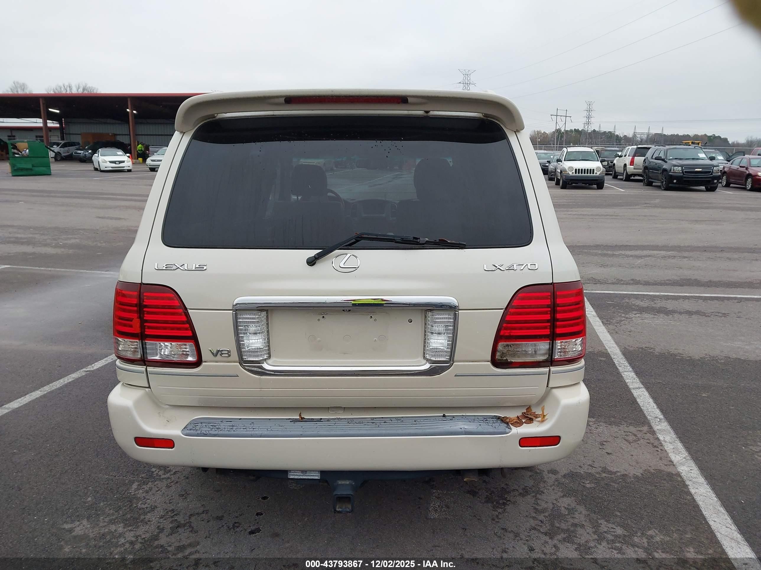 2006 Lexus Lx 470   Cream vin: JTJHT00WX64005719