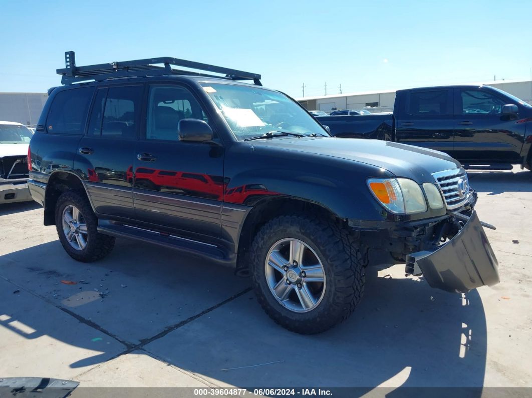 2006 Lexus Lx 470   Black vin: JTJHT00WX64009558