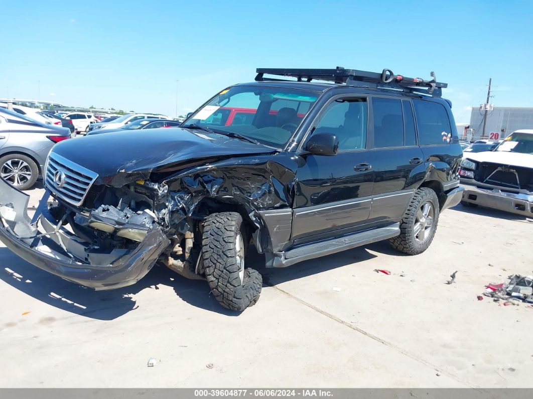 2006 Lexus Lx 470   Black vin: JTJHT00WX64009558