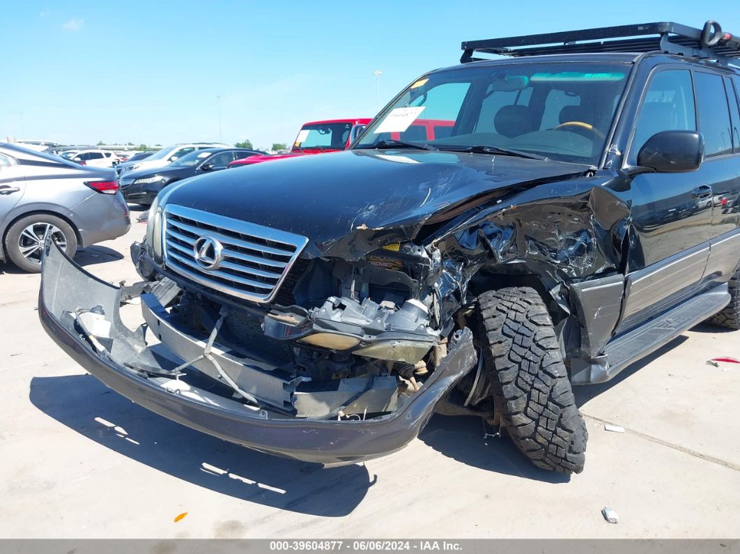 2006 Lexus Lx 470   Black vin: JTJHT00WX64009558