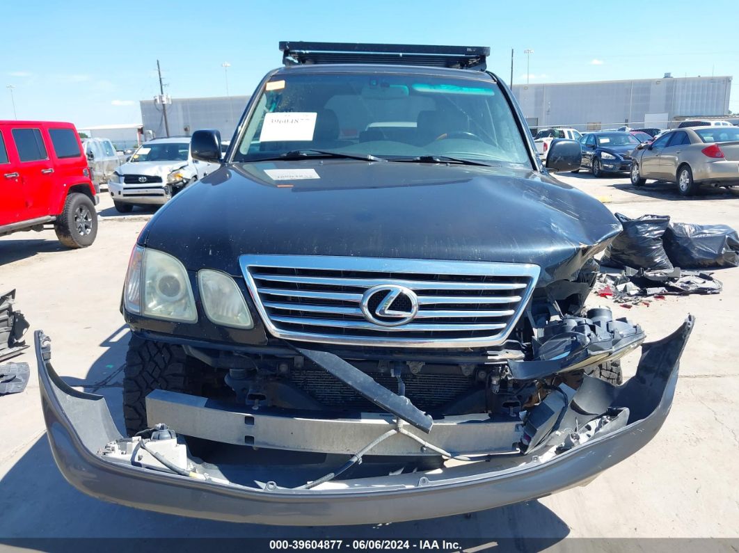 2006 Lexus Lx 470   Black vin: JTJHT00WX64009558