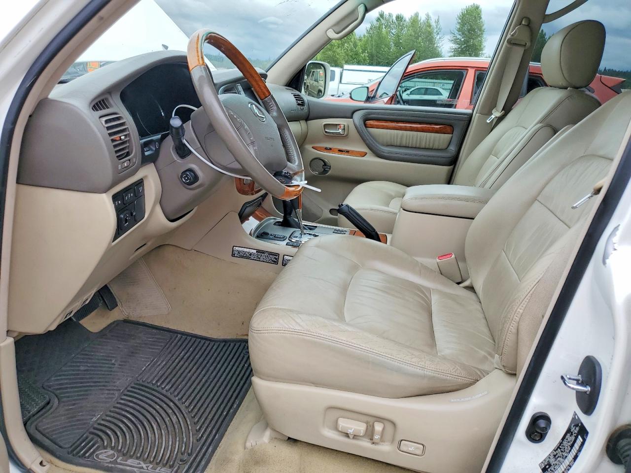 2006 Lexus Lx 470 White vin: JTJHT00WX64018342
