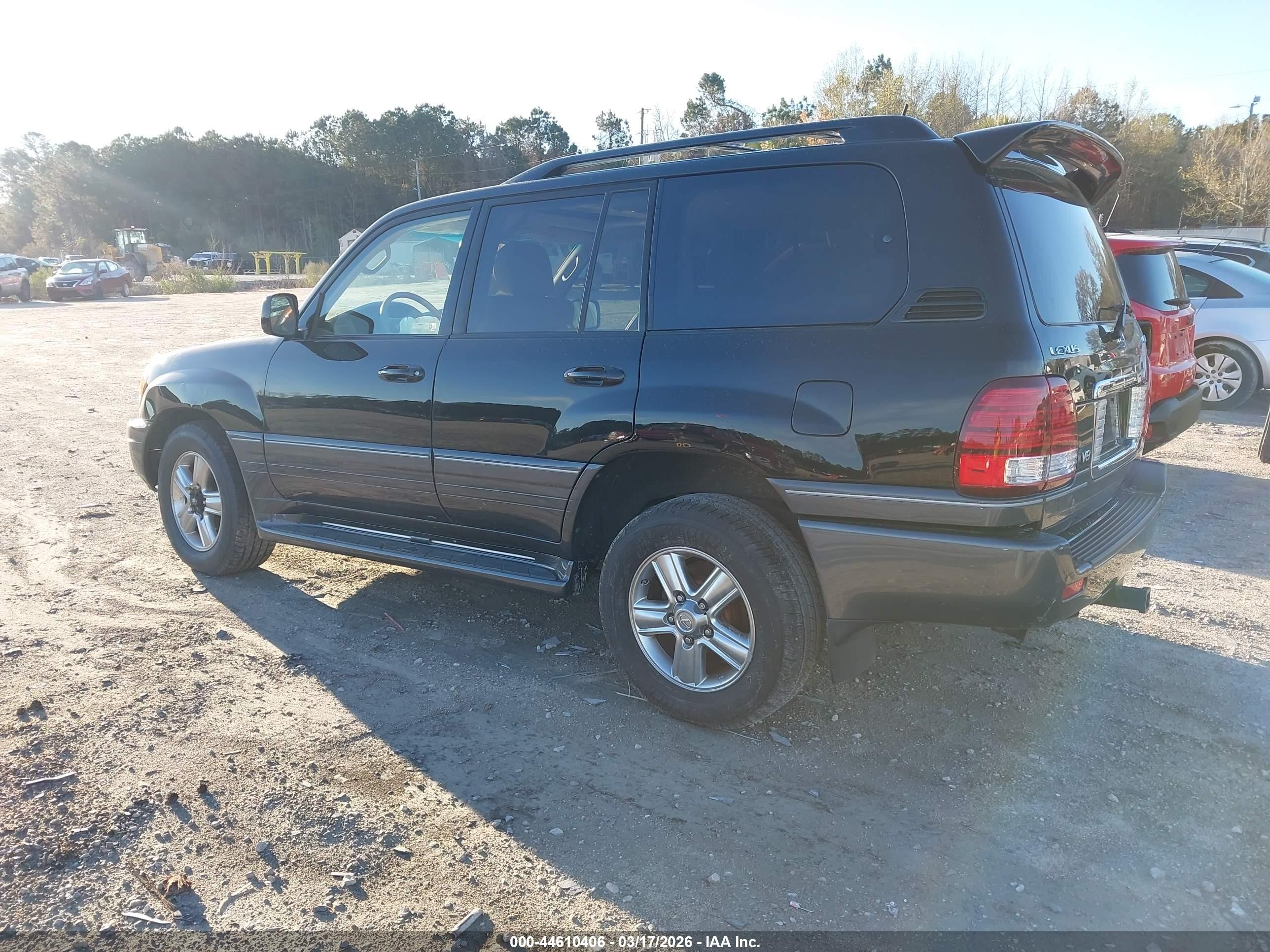 2007 Lexus Lx 470   Black vin: JTJHT00WX74023154