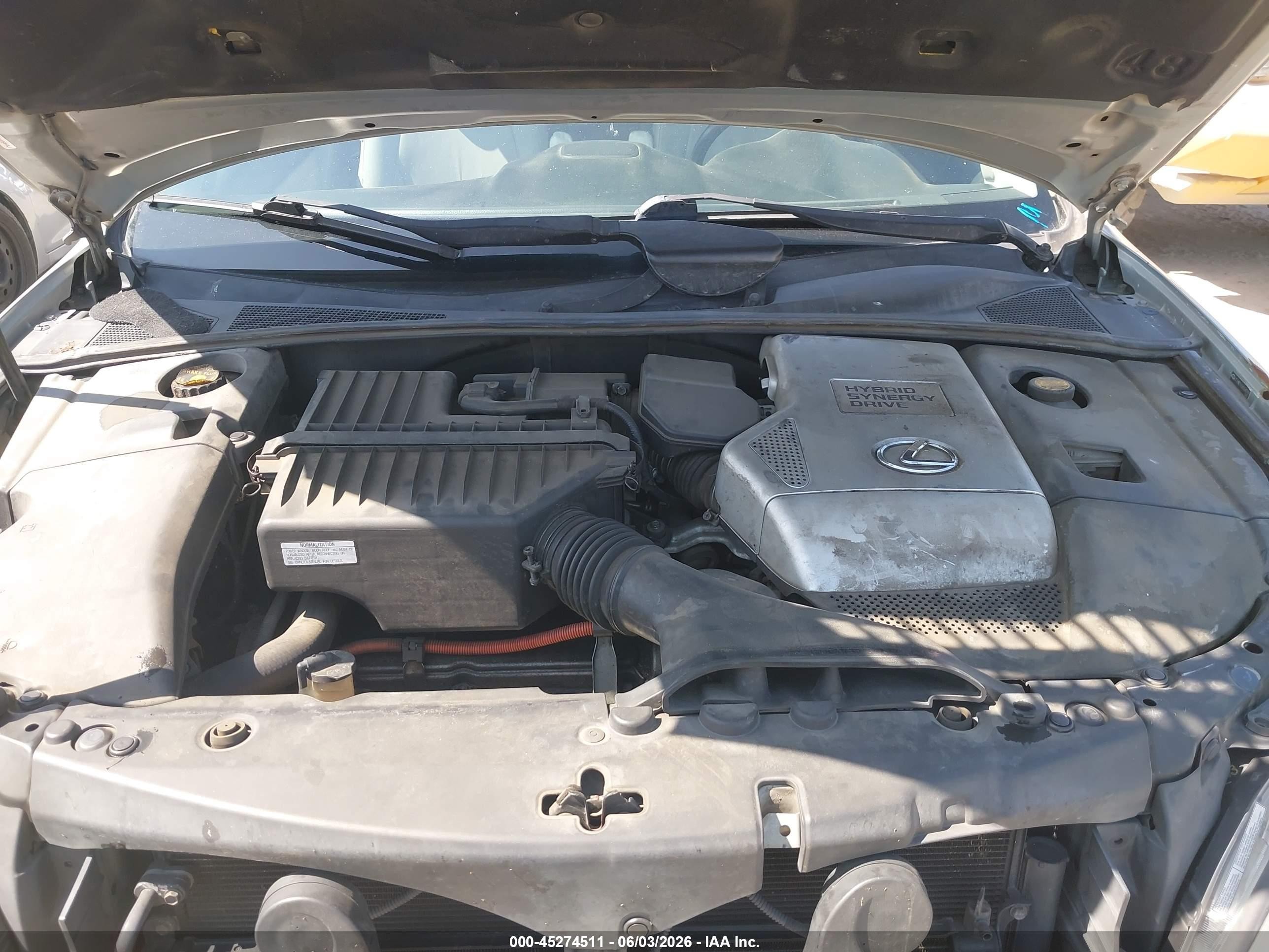 2006 Lexus Rx 400h   Серебряный vin: JTJHW31U060040797