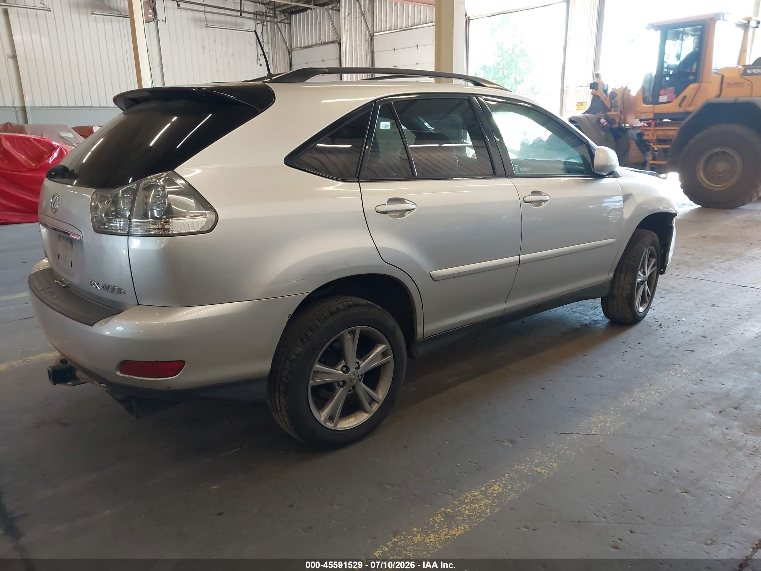 2006 Lexus Rx 400h   Gray vin: JTJHW31U060049287
