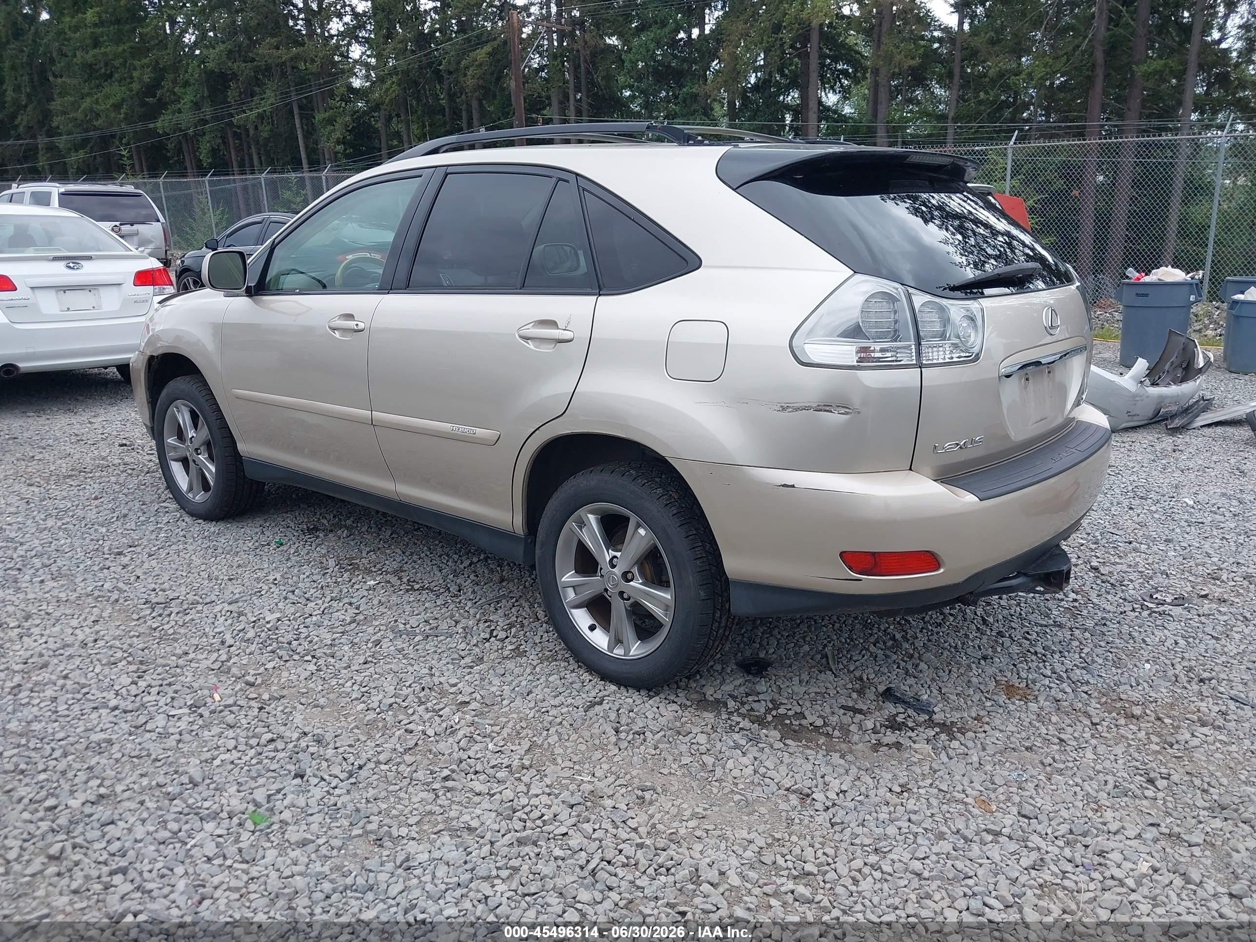 2007 Lexus Rx 400h Gold vin: JTJHW31U072010804