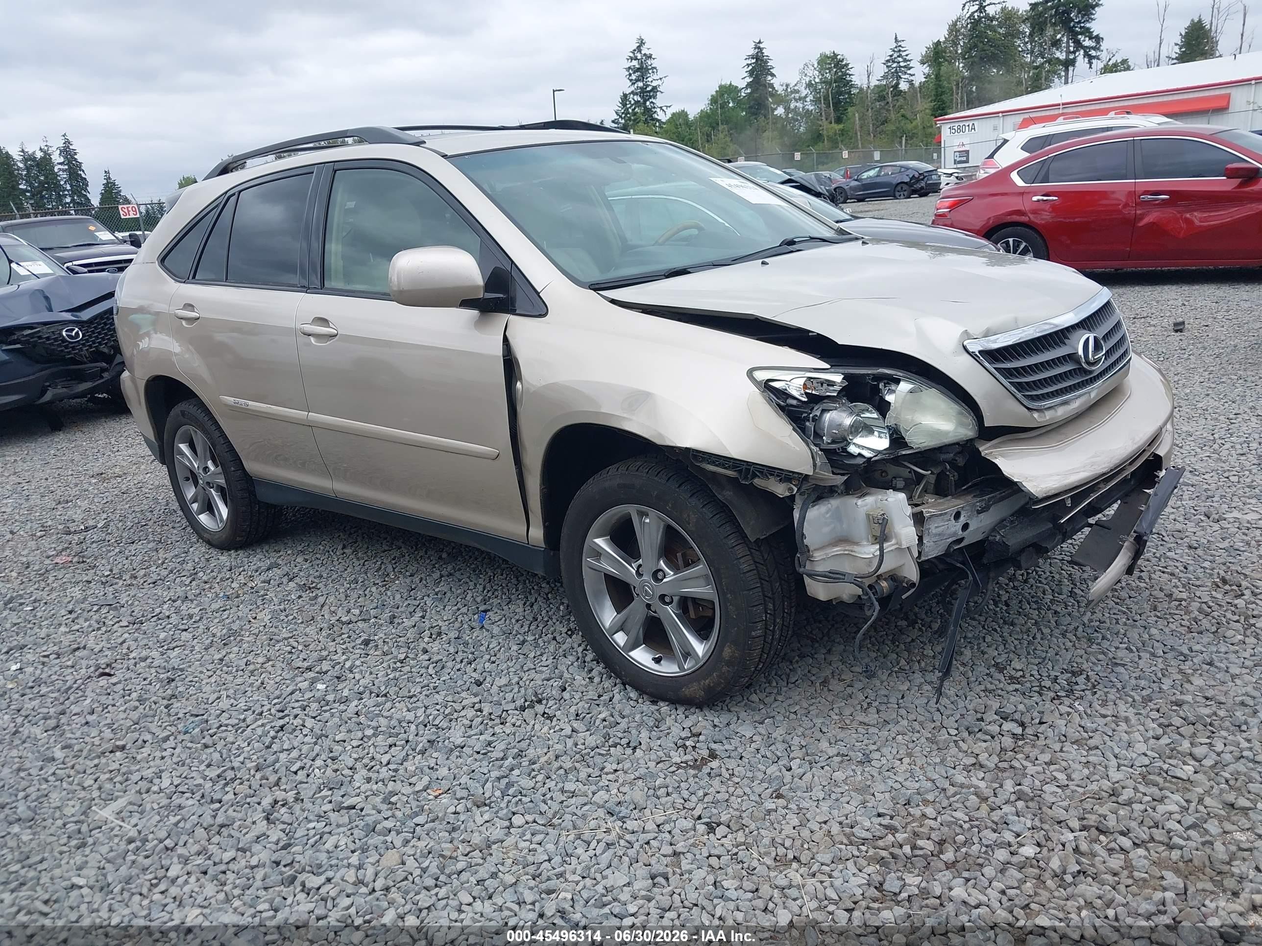 2007 Lexus Rx 400h Gold vin: JTJHW31U072010804