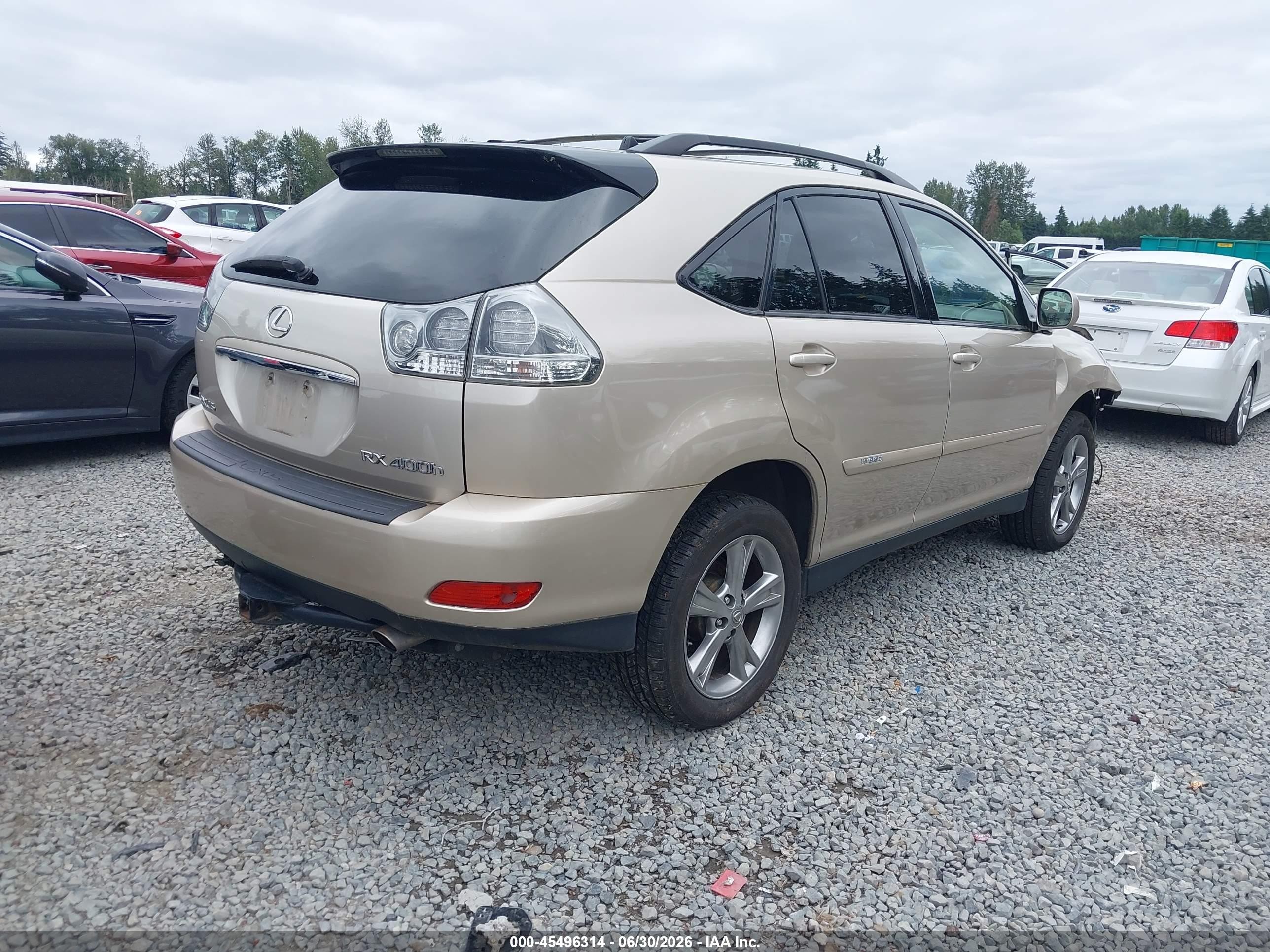 2007 Lexus Rx 400h Gold vin: JTJHW31U072010804