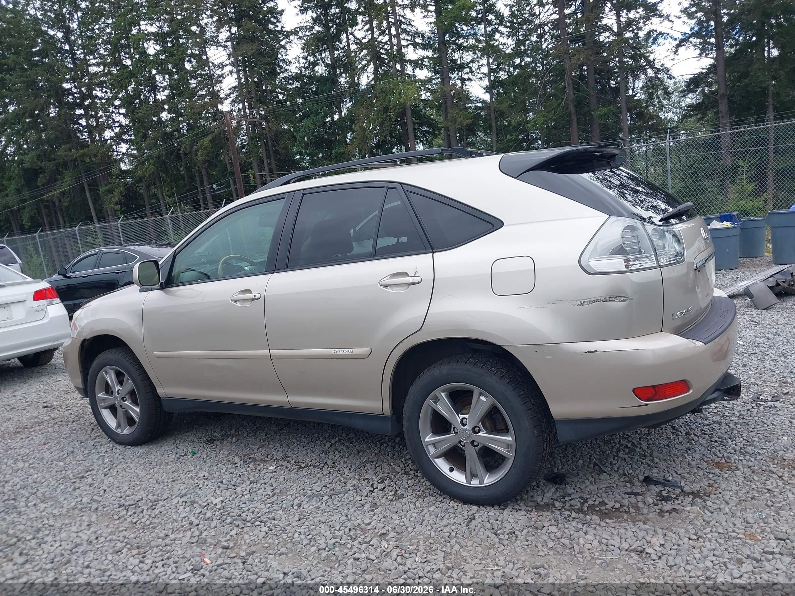 2007 Lexus Rx 400h Gold vin: JTJHW31U072010804