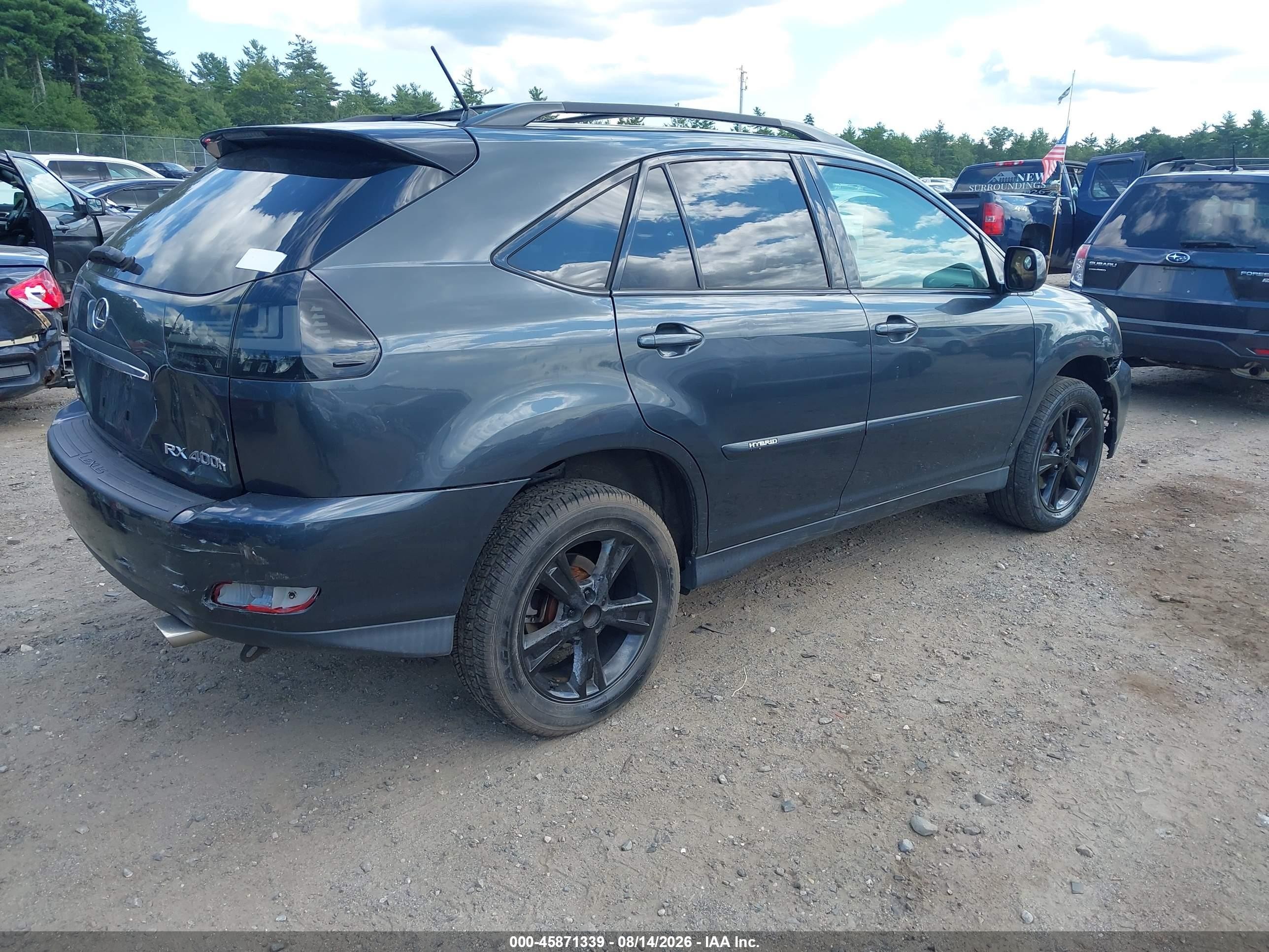 2007 Lexus Rx 400h   Gray vin: JTJHW31U072032012